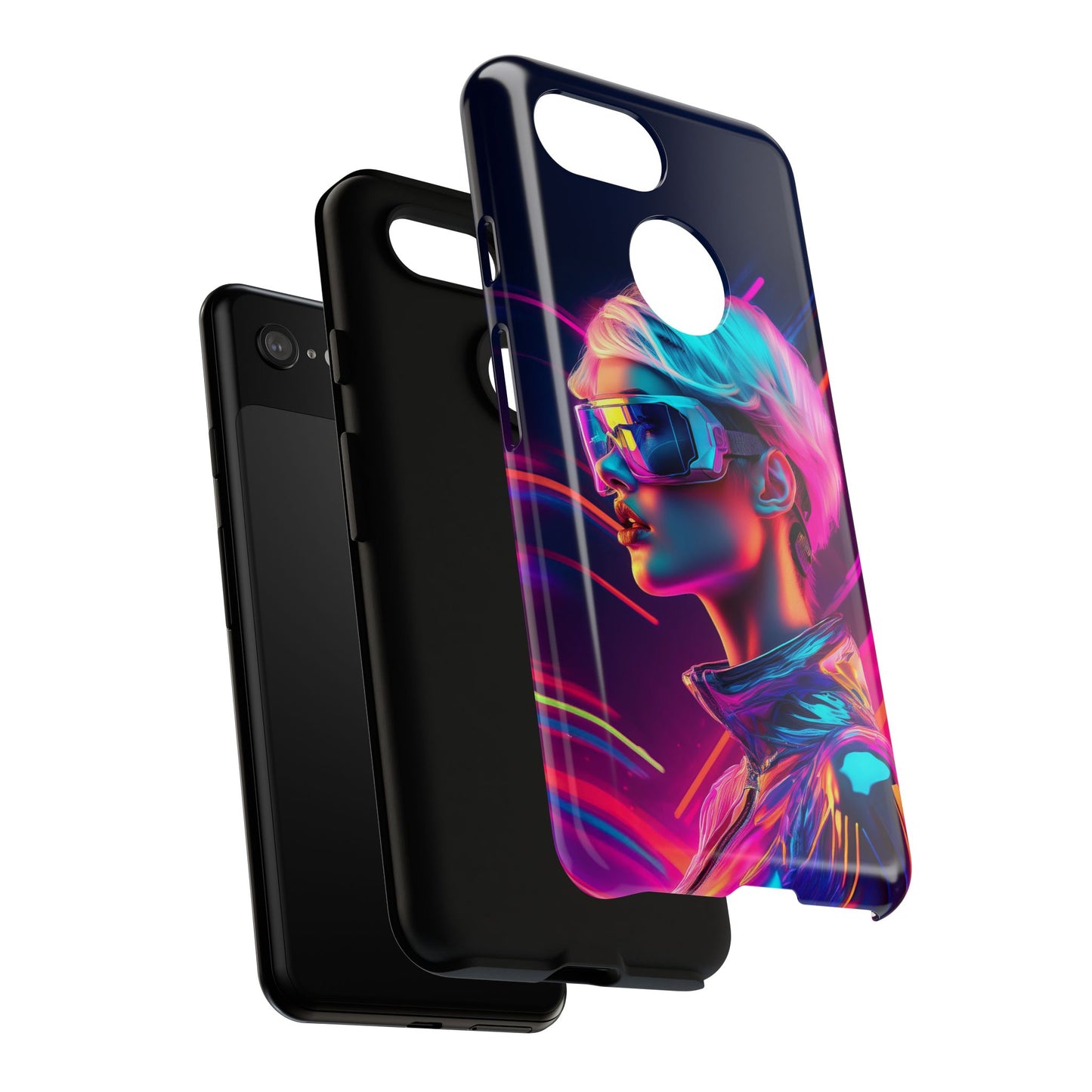 Futuristic Cyberpunk Female Cell Phone Case 031