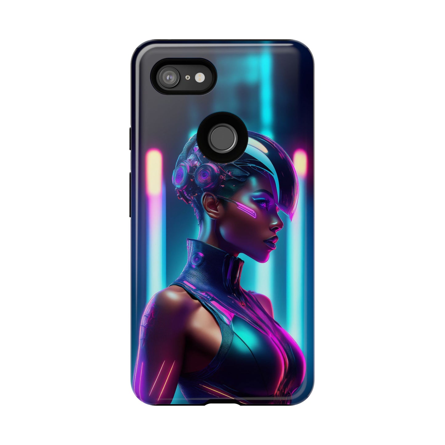 Futuristic Cyberpunk Female Cell Phone Case 021