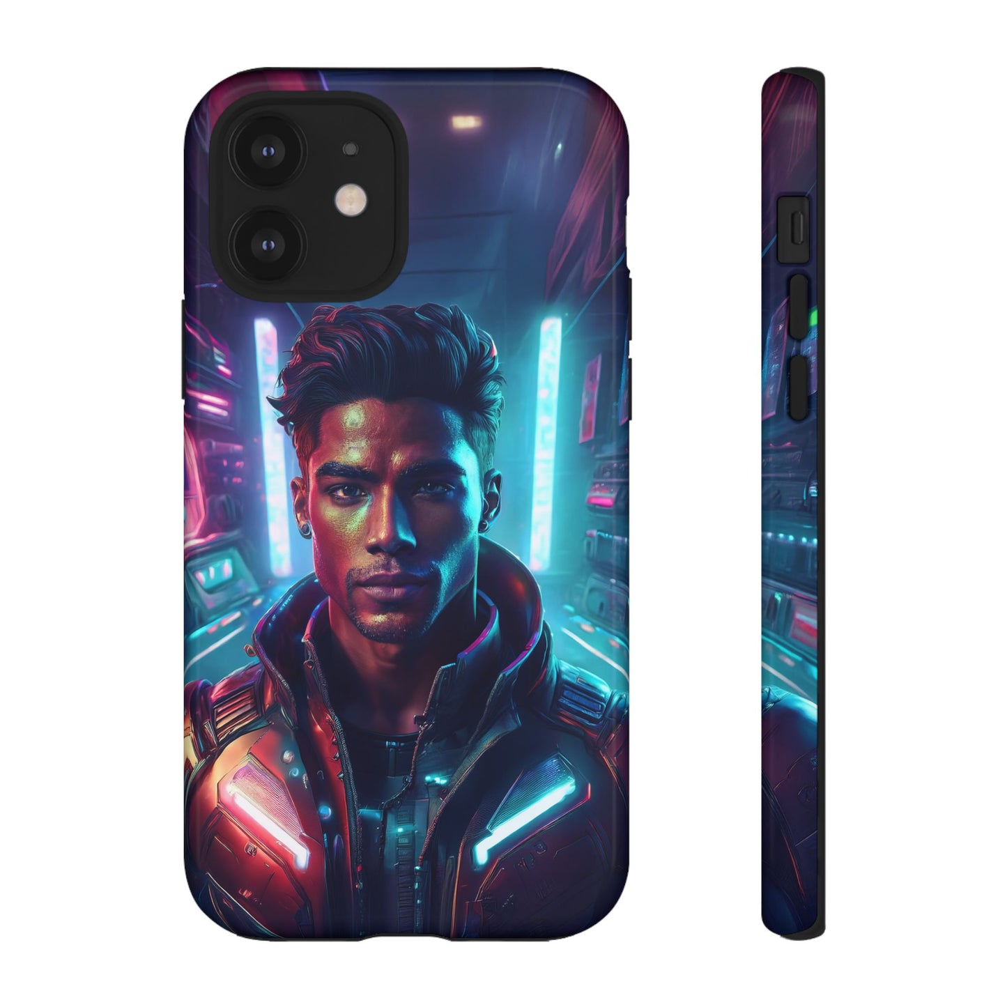 Futuristic Cyberpunk Male Cell Phone Case 007