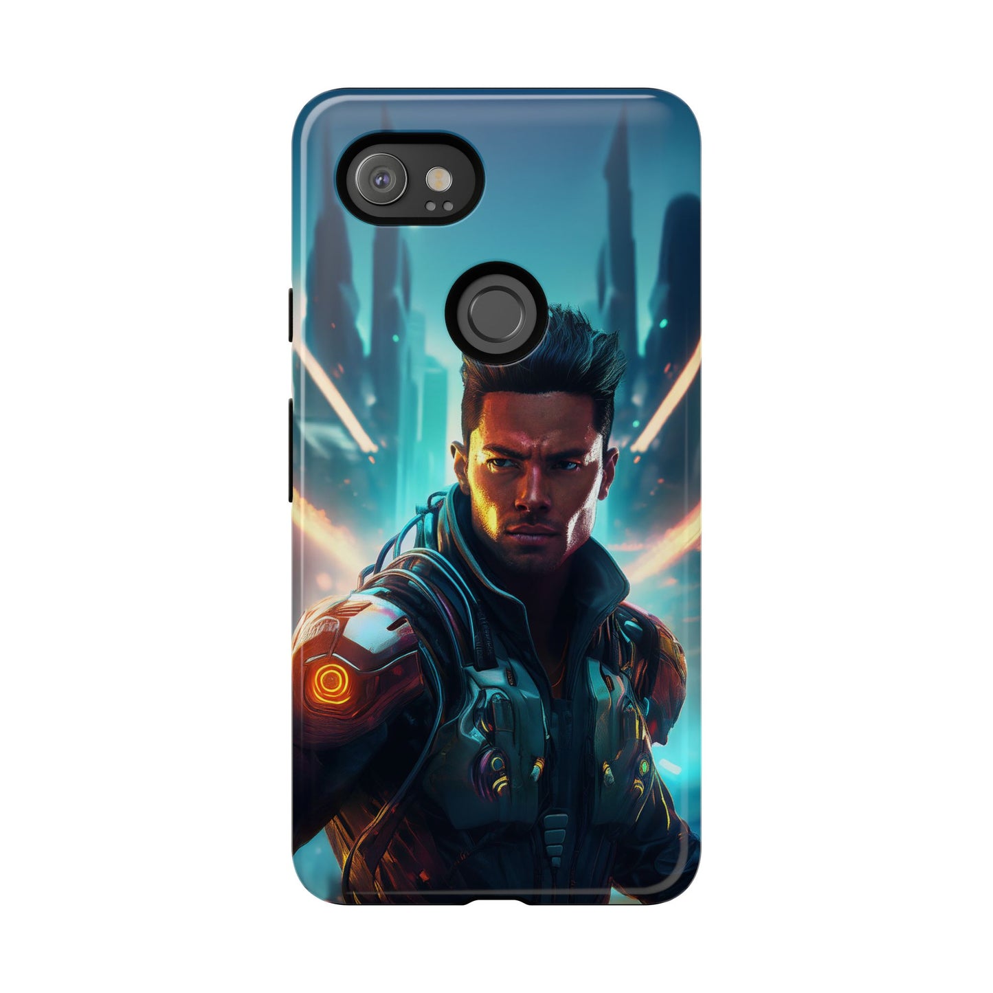 Futuristic Cyberpunk Male Cell Phone Case 015