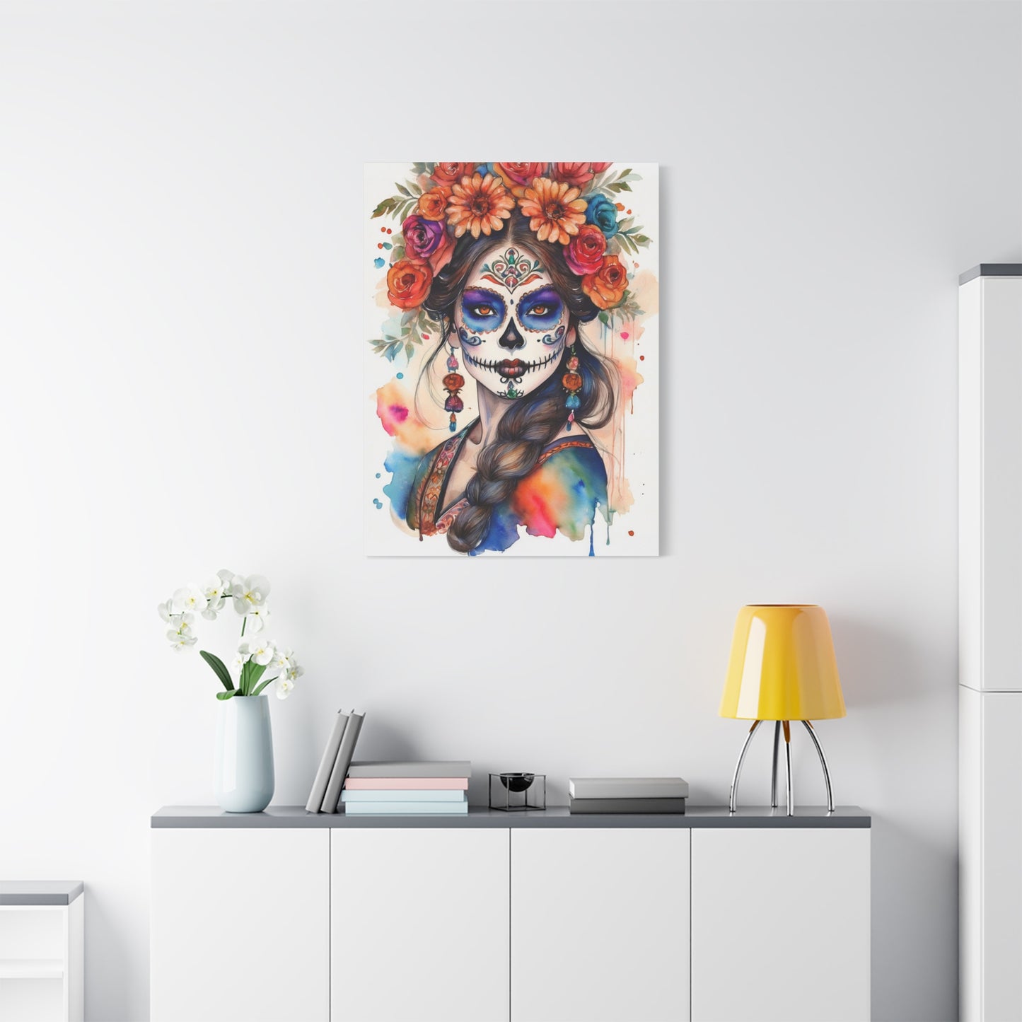 Dia de los Muertos Canvas Art | Day of the Dead - Stretched Matte Wall Decor 012