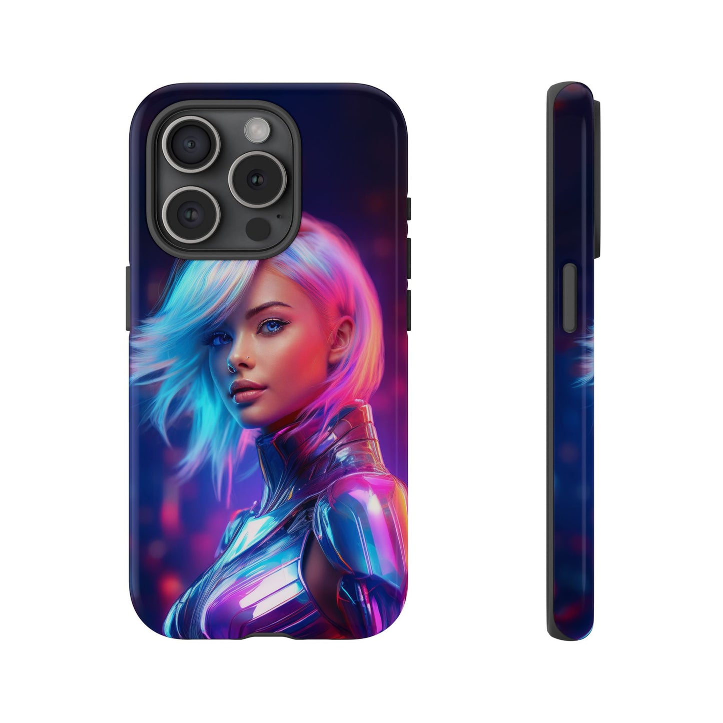 Futuristic Cyberpunk Female Cell Phone Case 028