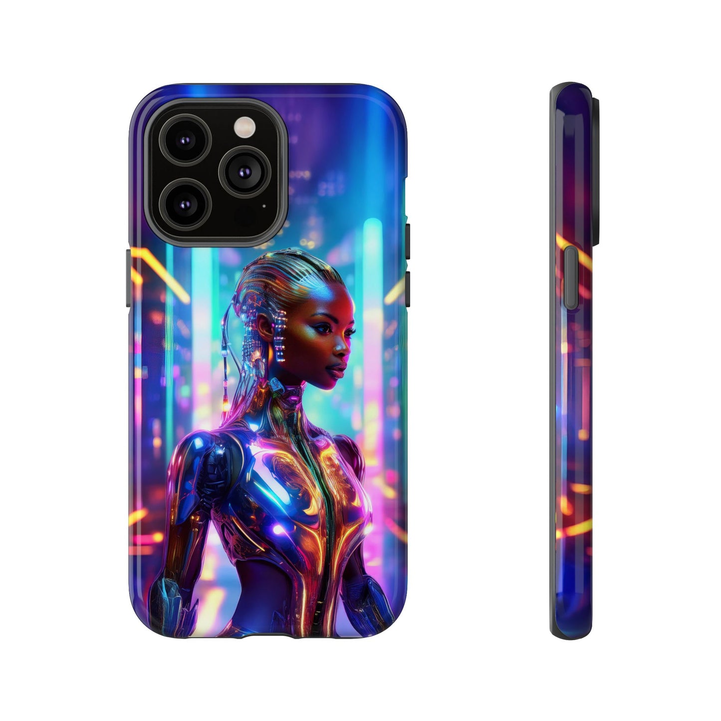 Futuristic Human Android Hybrid Cell Phone Case 018