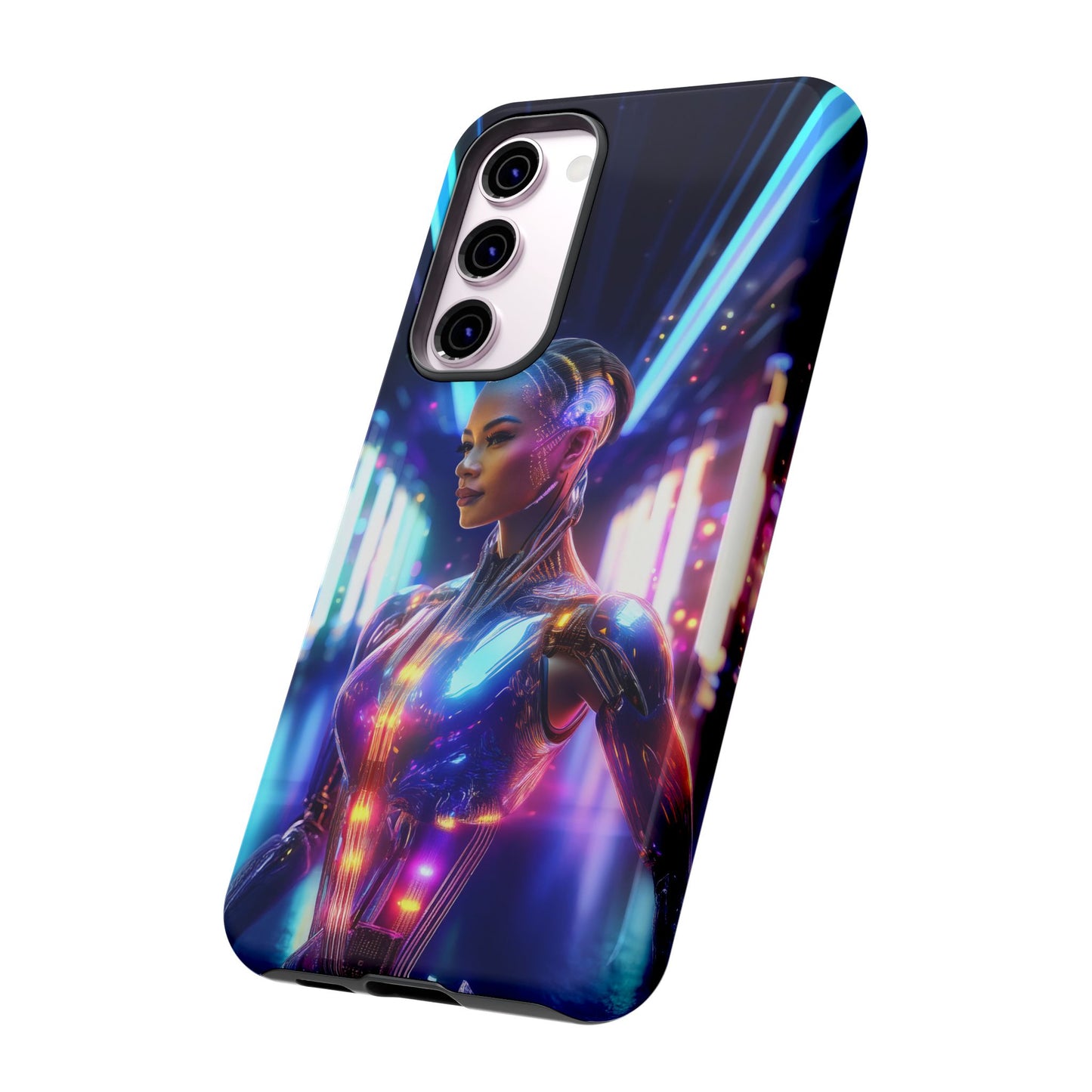 Futuristic Human Android Hybrid Cell Phone Case 010