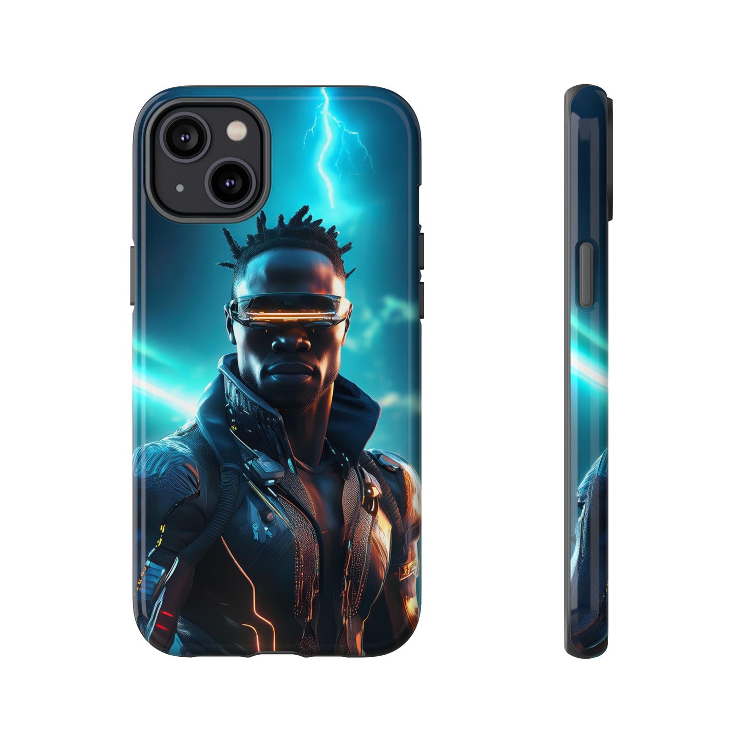 Futuristic Cyberpunk Male Cell Phone Case 014