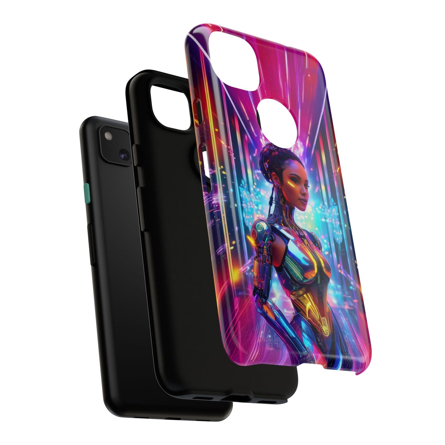 Futuristic Human Android Hybrid Cell Phone Case 006