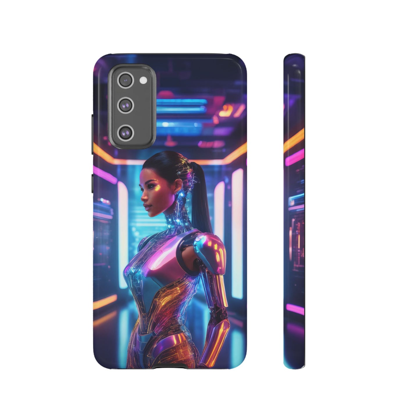 Futuristic Human Android Hybrid Cell Phone Case 016