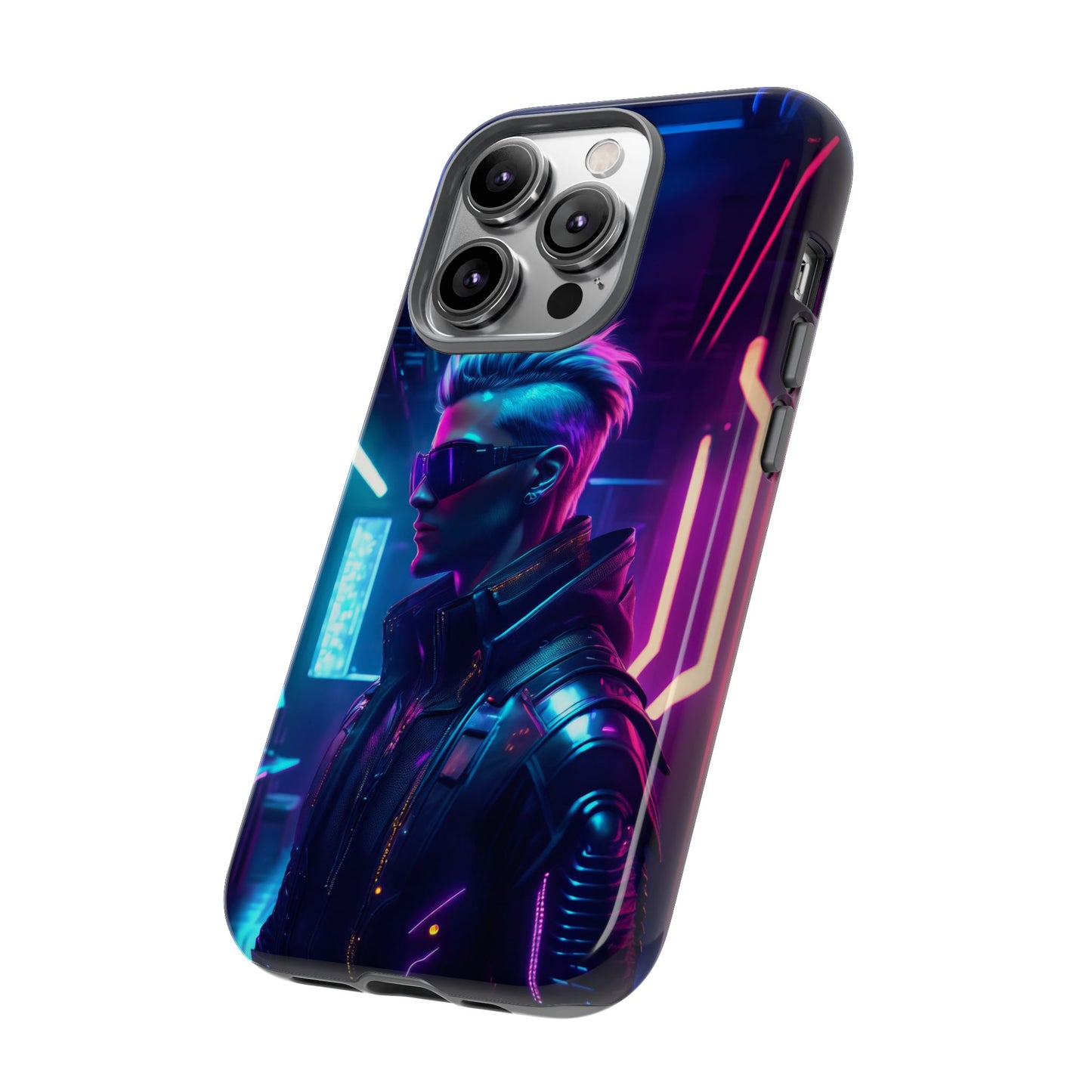 Futuristic Cyberpunk Male Cell Phone Case 002