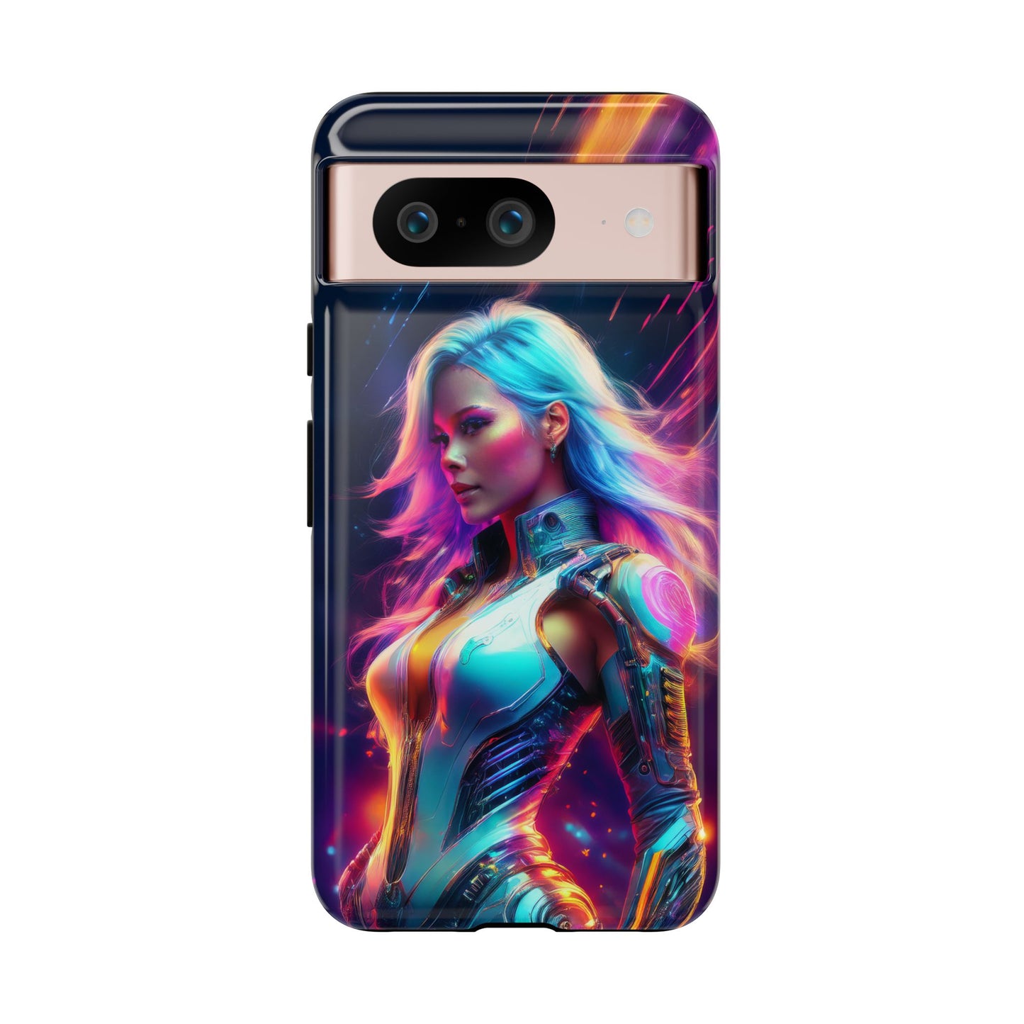 Futuristic Cyberpunk Female Cell Phone Case 012