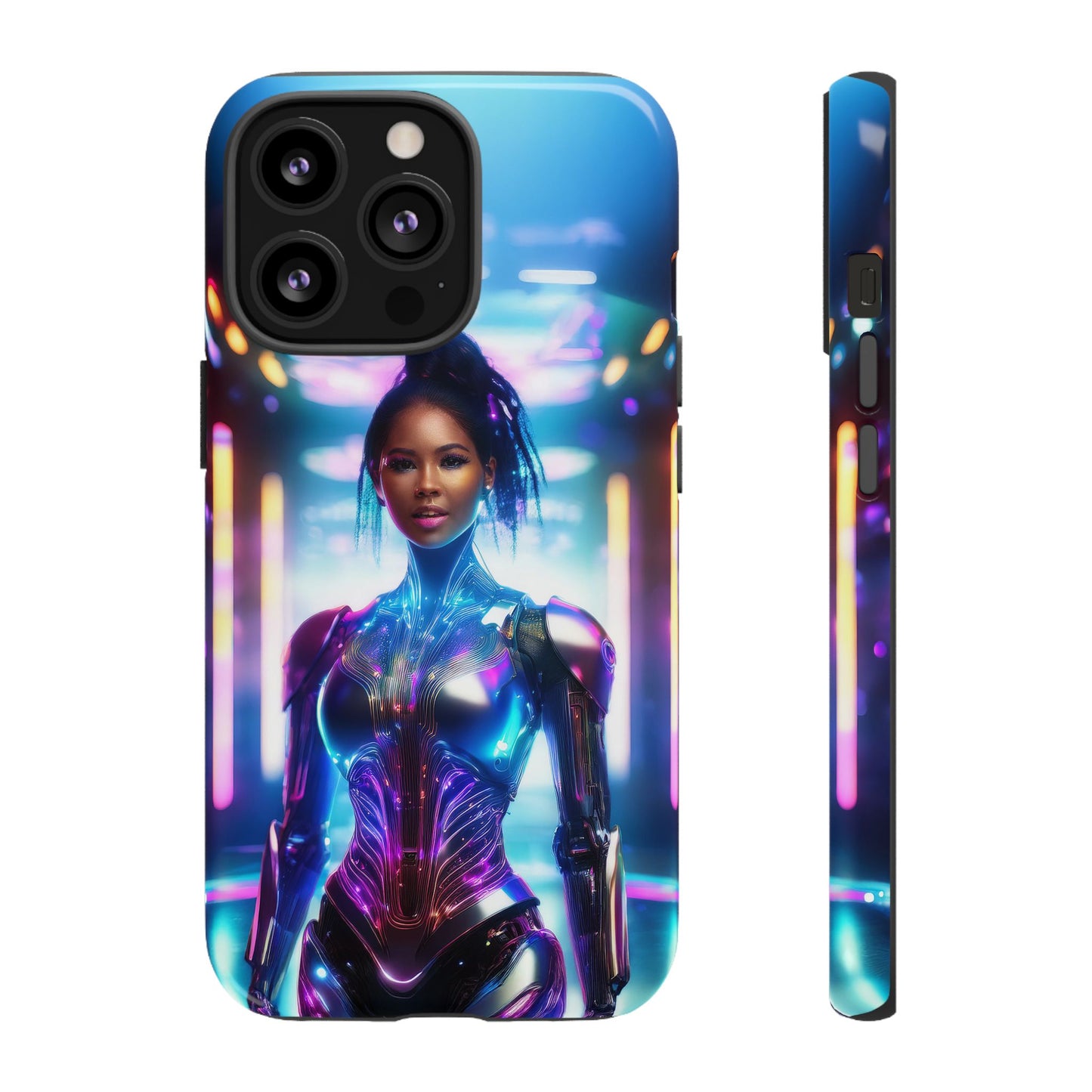 Futuristic Human Android Hybrid Cell Phone Case 009