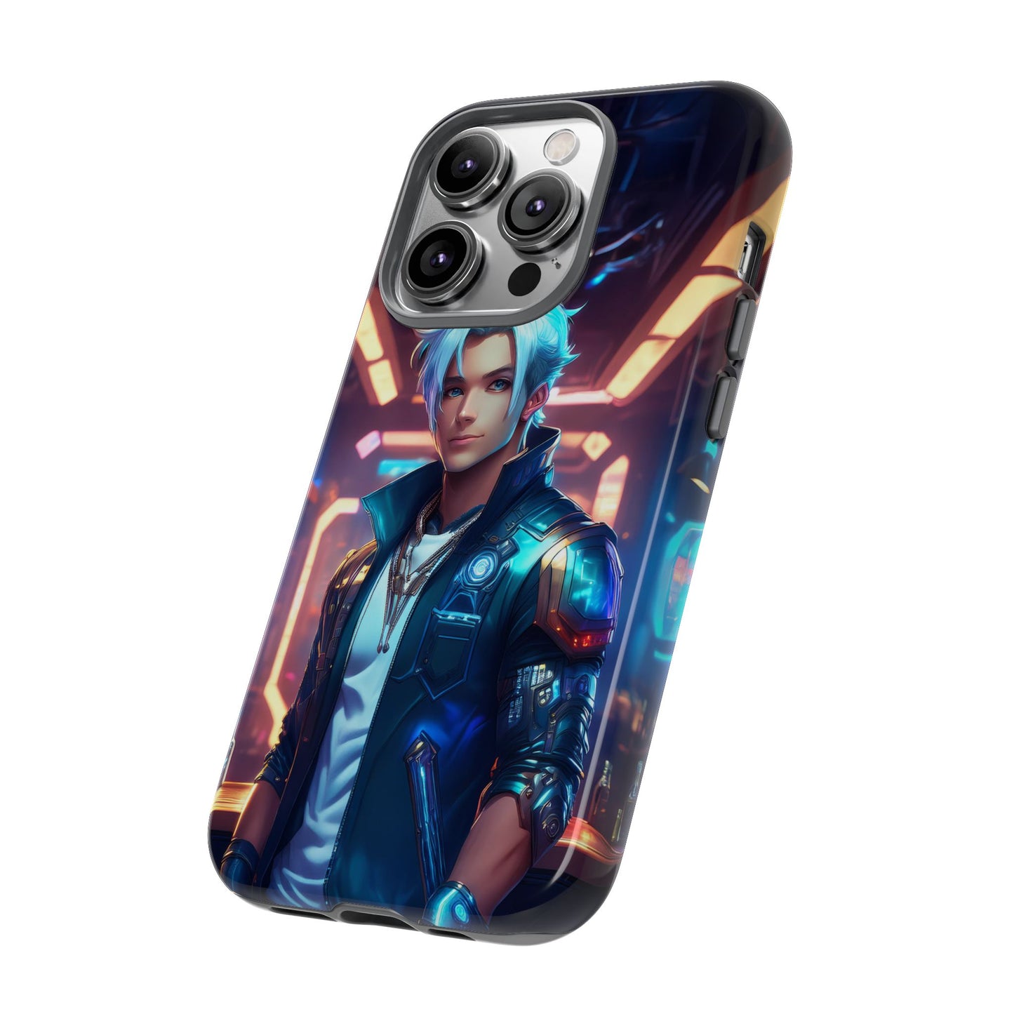 Futuristic Cyberpunk Male Cell Phone Case 009