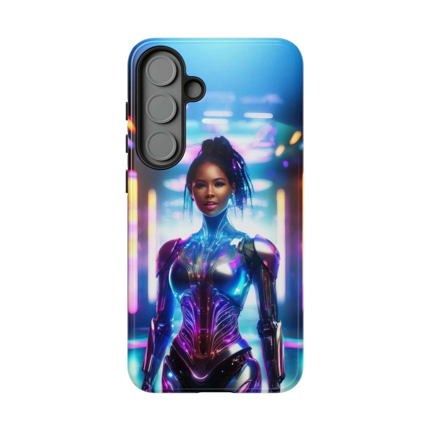 Futuristic Human Android Hybrid Cell Phone Case 009