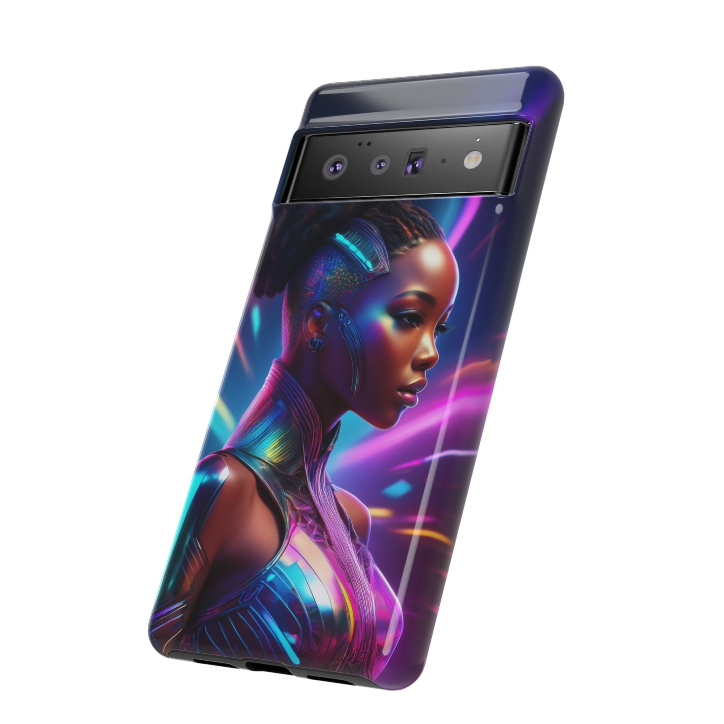 Futuristic Cyberpunk Female Cell Phone Case 014