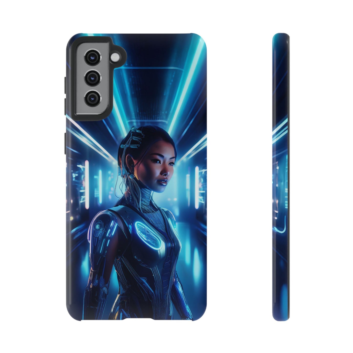 Futuristic Human Android Hybrid Cell Phone Case 004