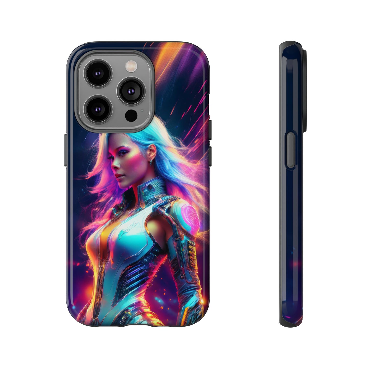 Futuristic Cyberpunk Female Cell Phone Case 012