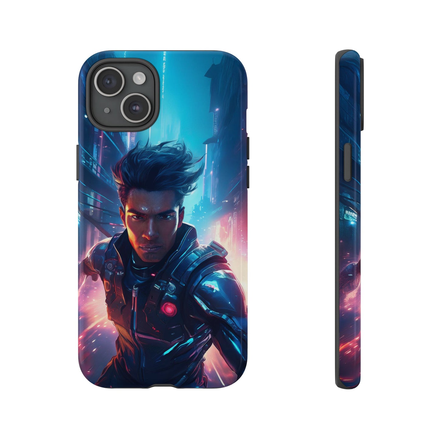 Futuristic Cyberpunk Male Cell Phone Case 017