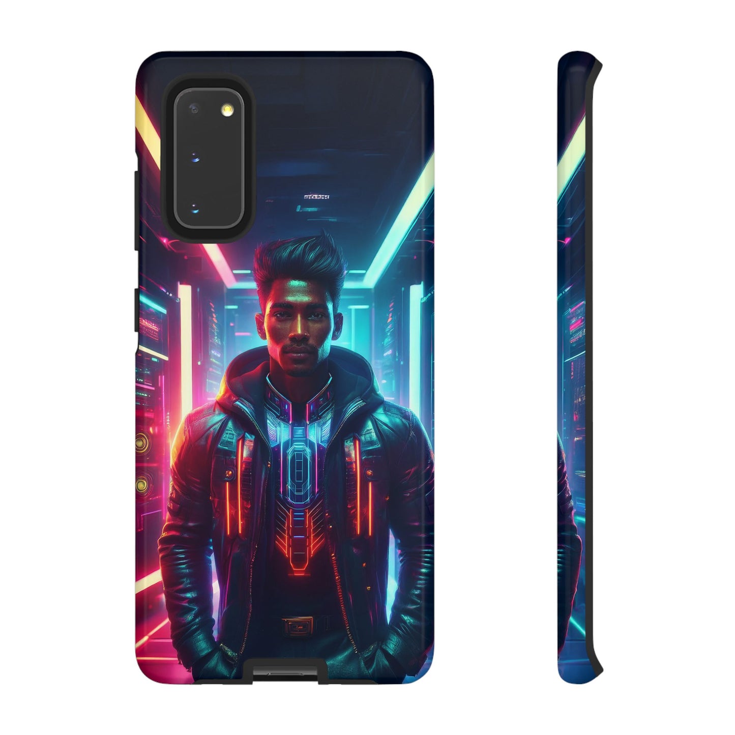 Futuristic Cyberpunk Male Cell Phone Case 001