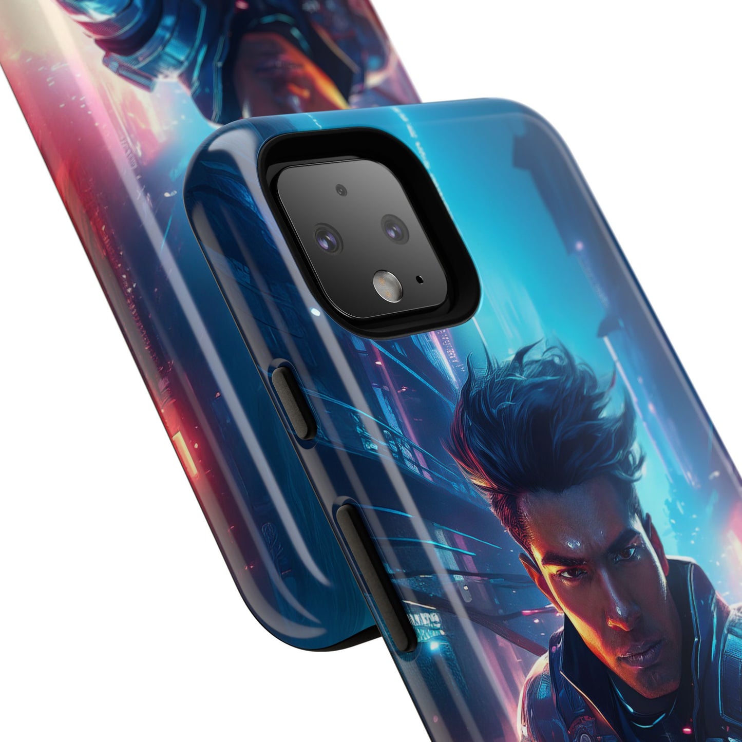 Futuristic Cyberpunk Male Cell Phone Case 017