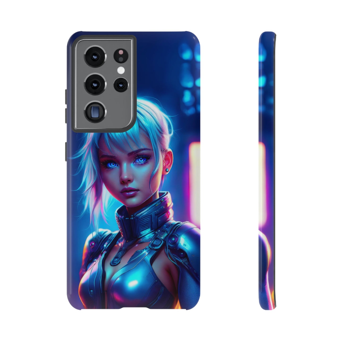 Futuristic Cyberpunk Female Cell Phone Case 013