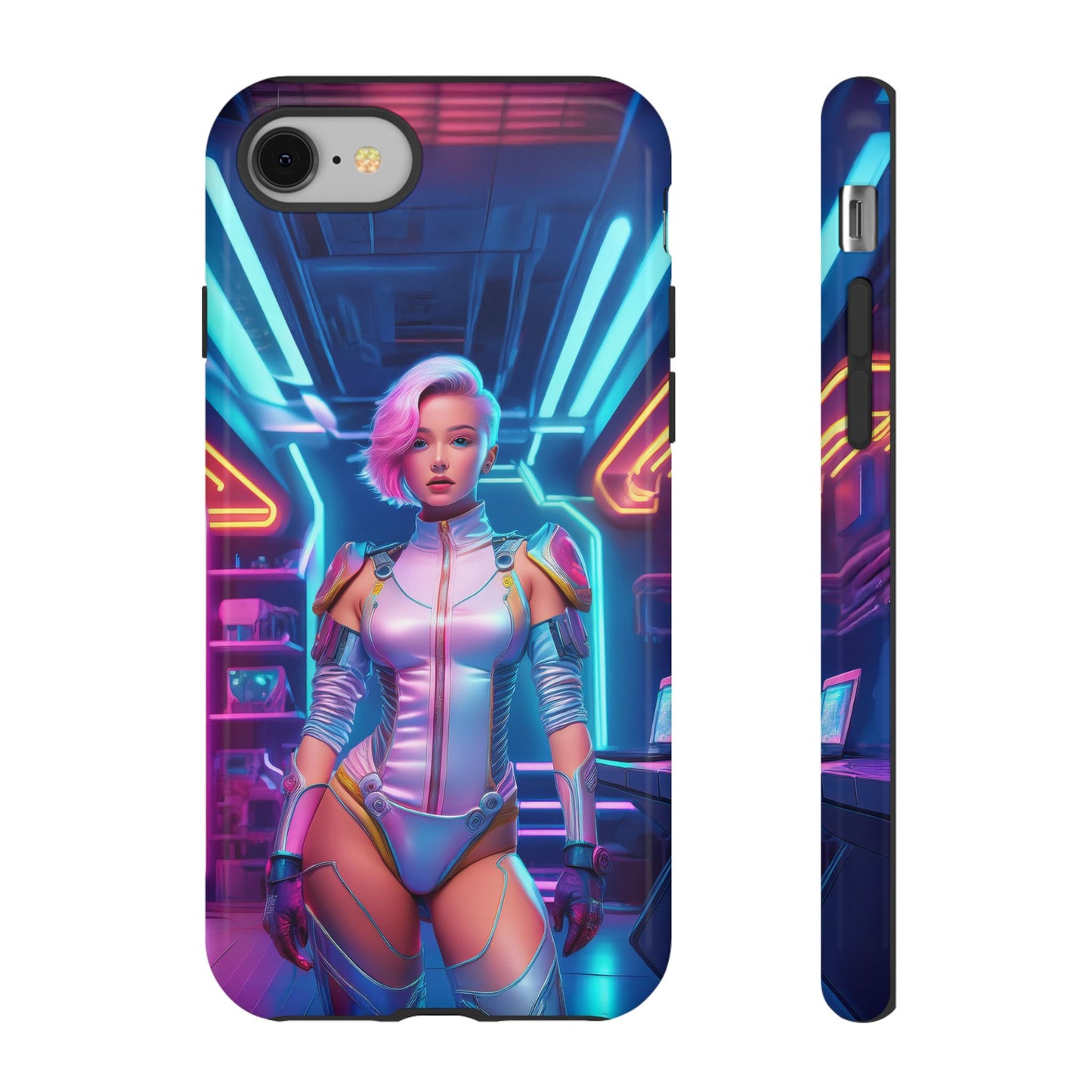 Futuristic Cyberpunk Female Cell Phone Case 002