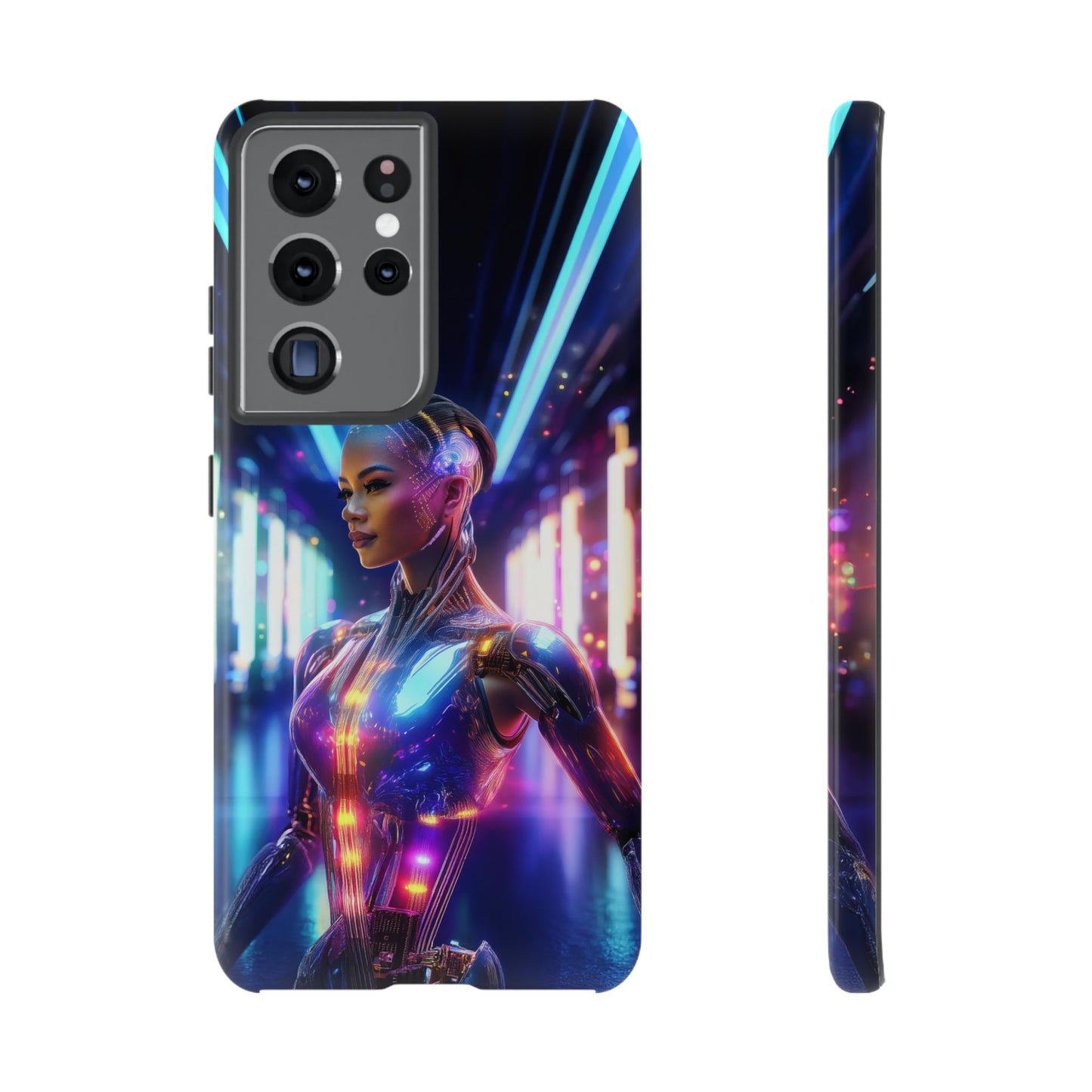 Futuristic Human Android Hybrid Cell Phone Case 010