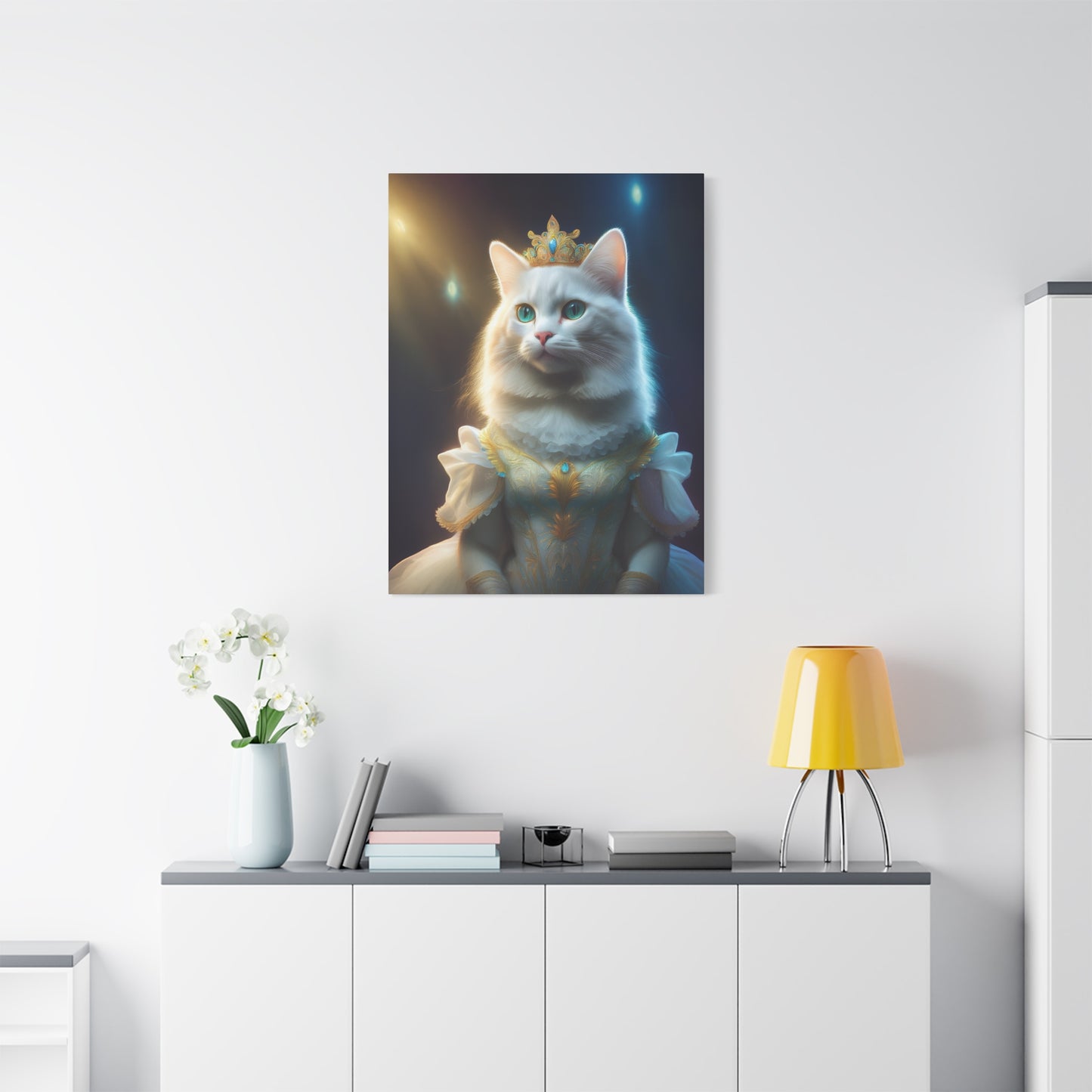 Meowgical Fairy Purrincess Canvas Art | Stretched Matte Wall Decor 004