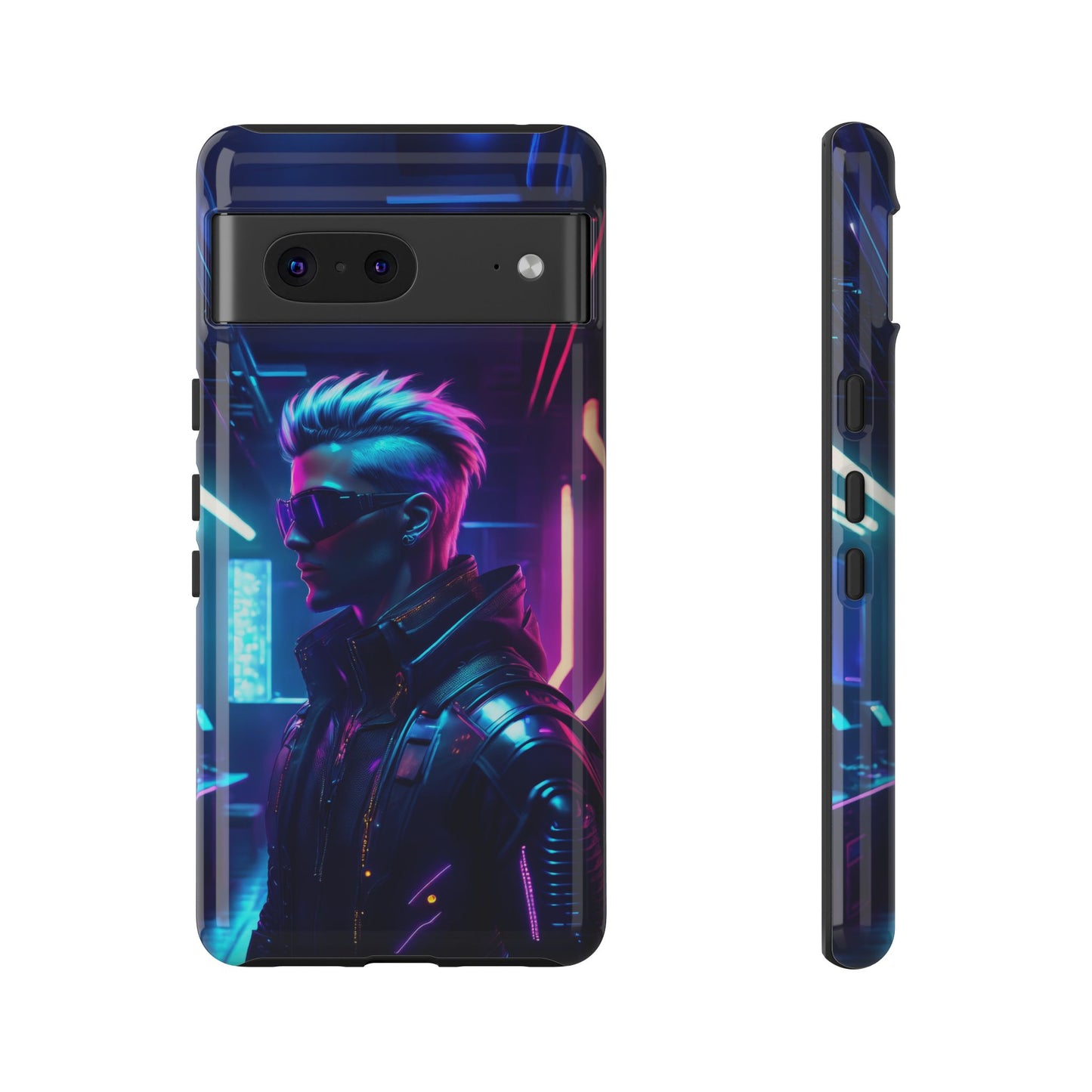 Futuristic Cyberpunk Male Cell Phone Case 002