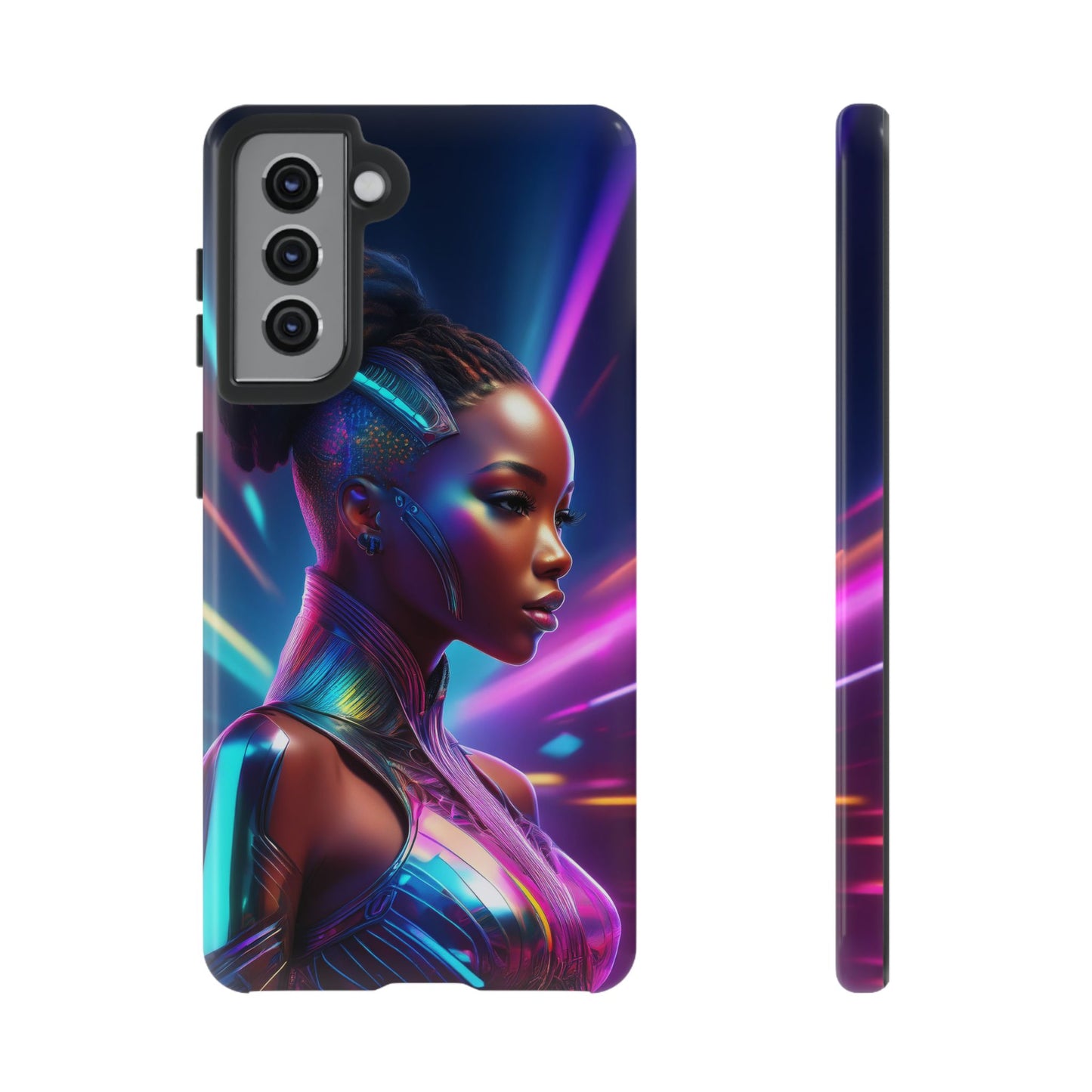 Futuristic Cyberpunk Female Cell Phone Case 014