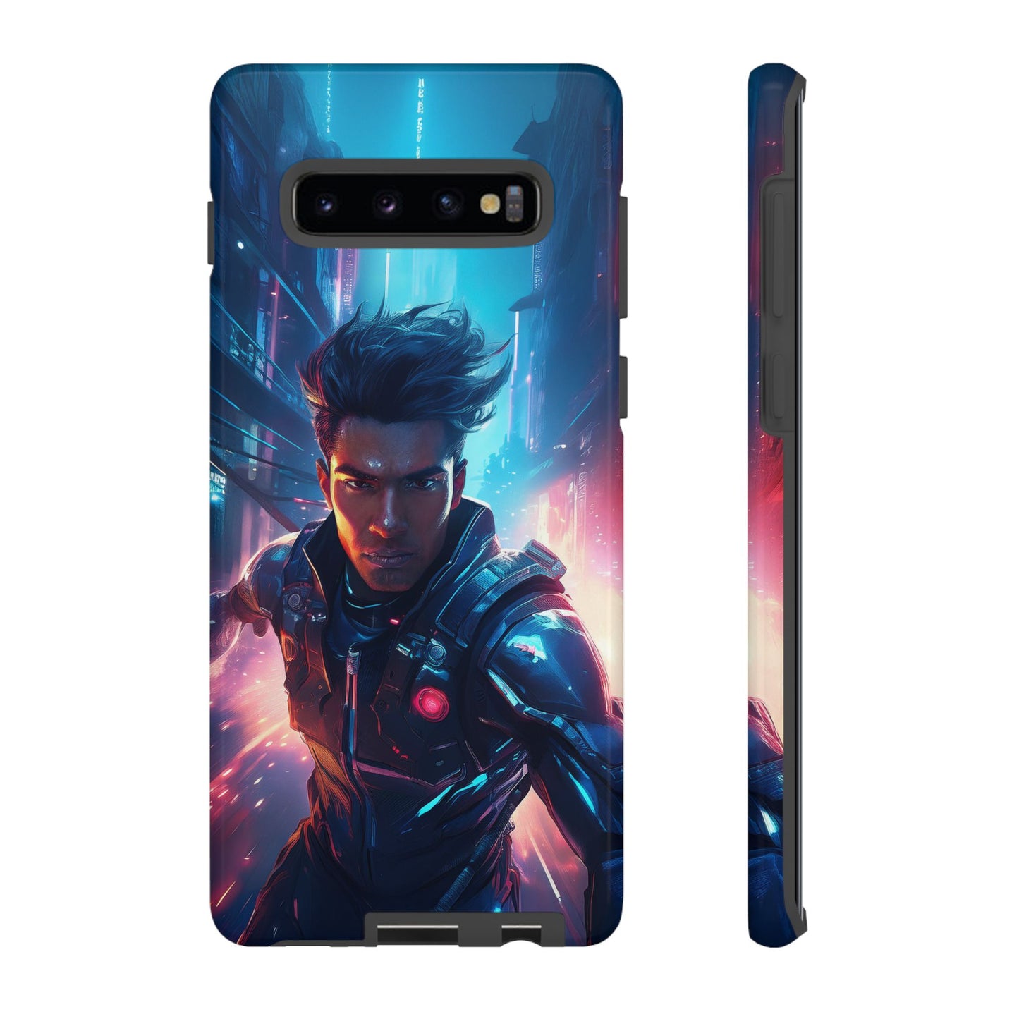 Futuristic Cyberpunk Male Cell Phone Case 017