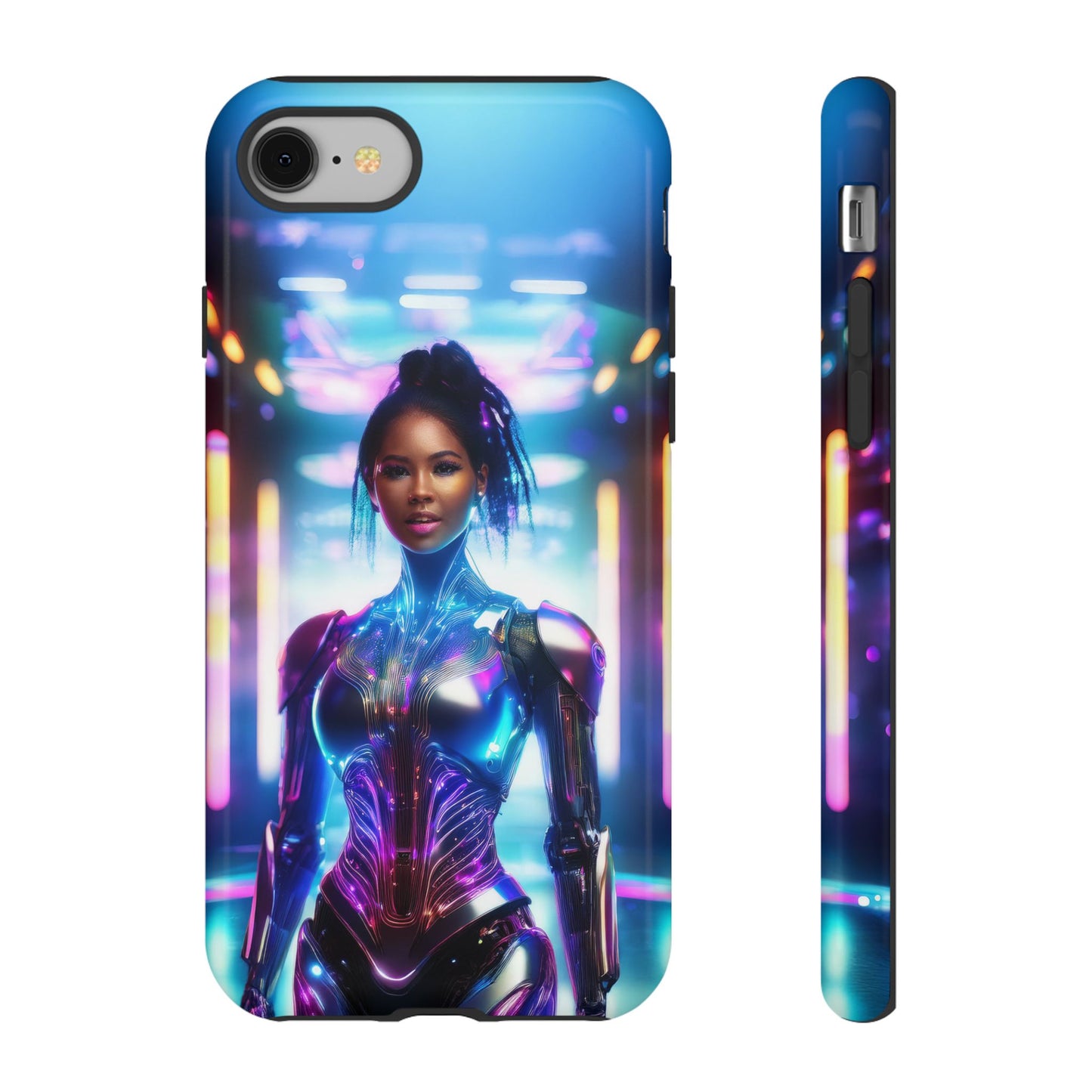 Futuristic Human Android Hybrid Cell Phone Case 009