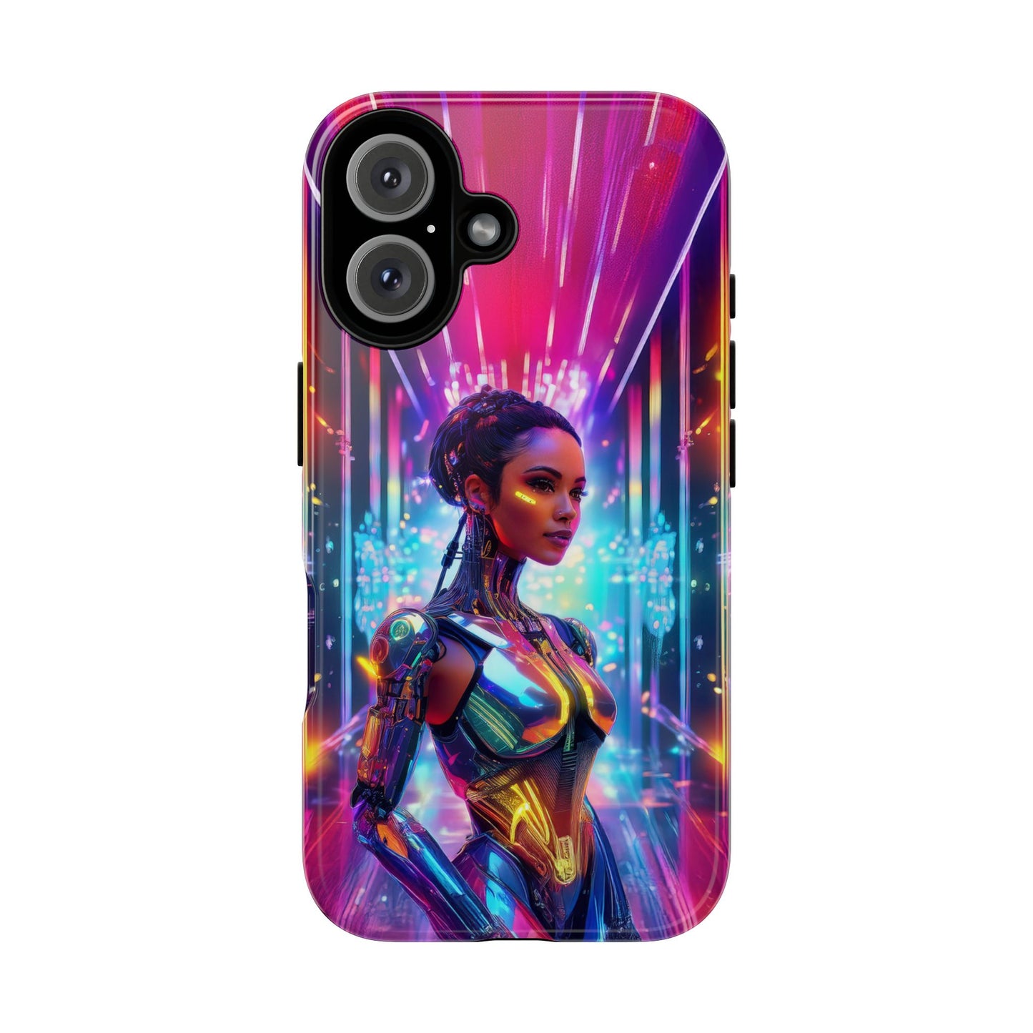 Futuristic Human Android Hybrid Cell Phone Case 006