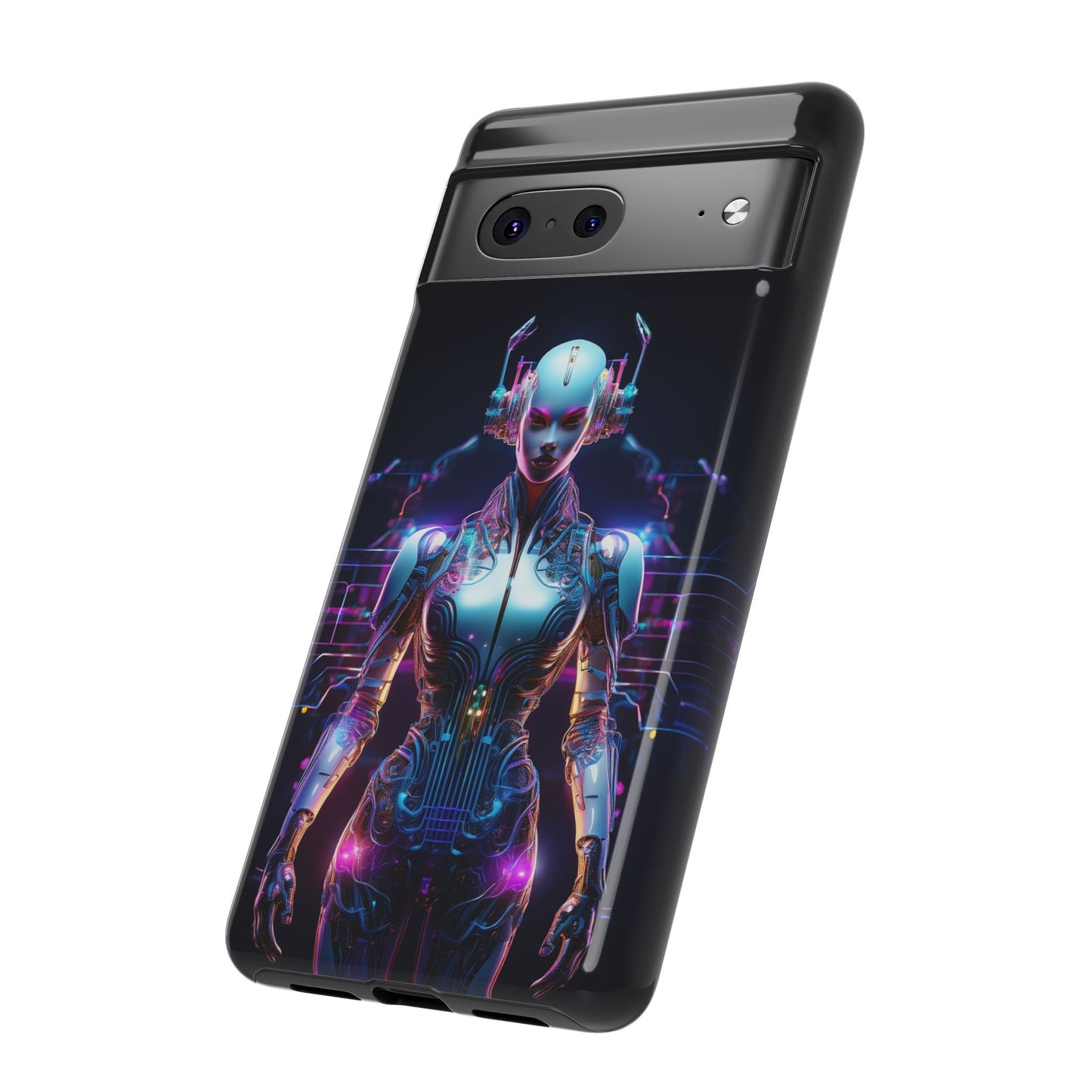 Futuristic Human Android Hybrid Cell Phone Case 001