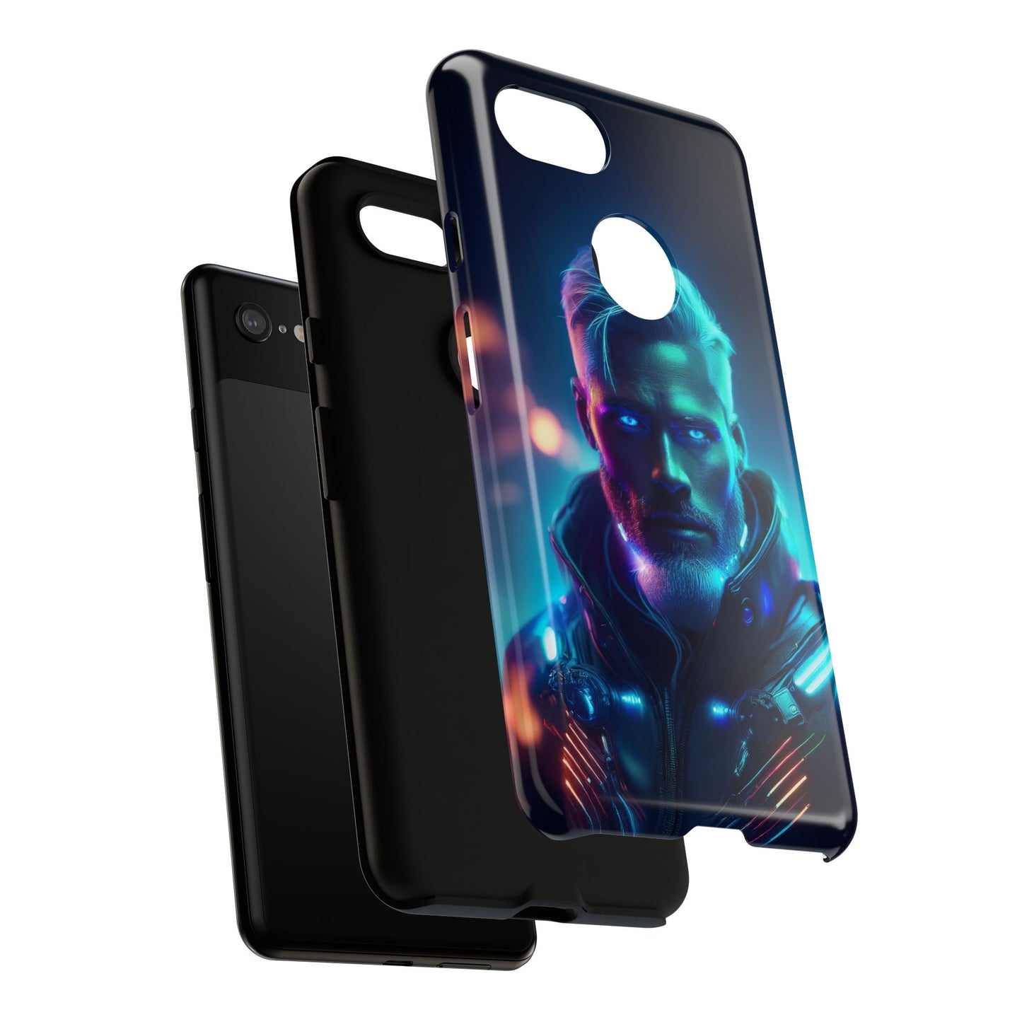 Futuristic Cyberpunk Male Cell Phone Case 023