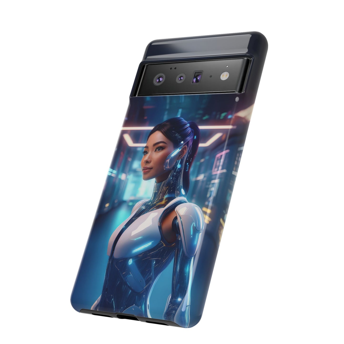 Futuristic Human Android Hybrid Cell Phone Case 005