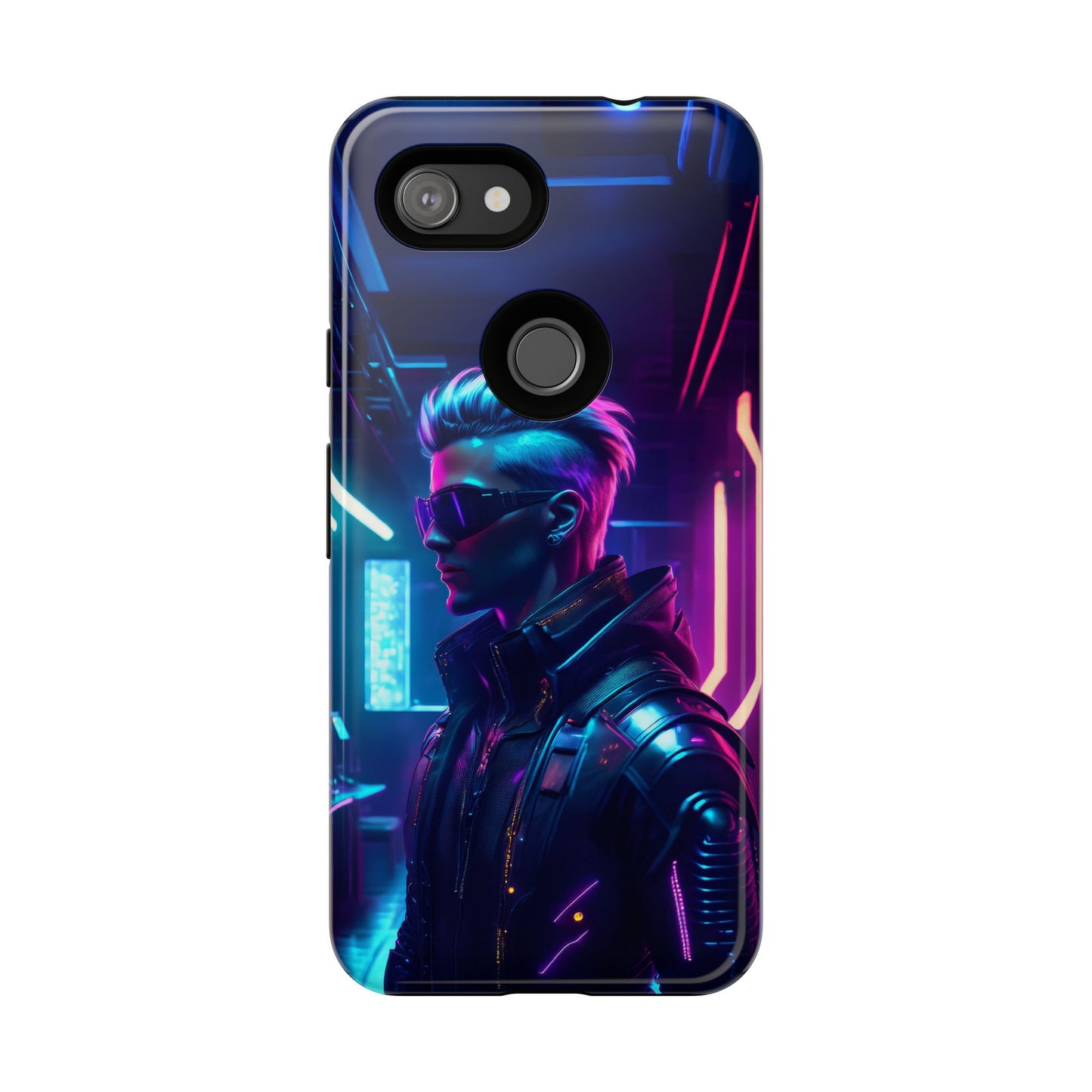 Futuristic Cyberpunk Male Cell Phone Case 002