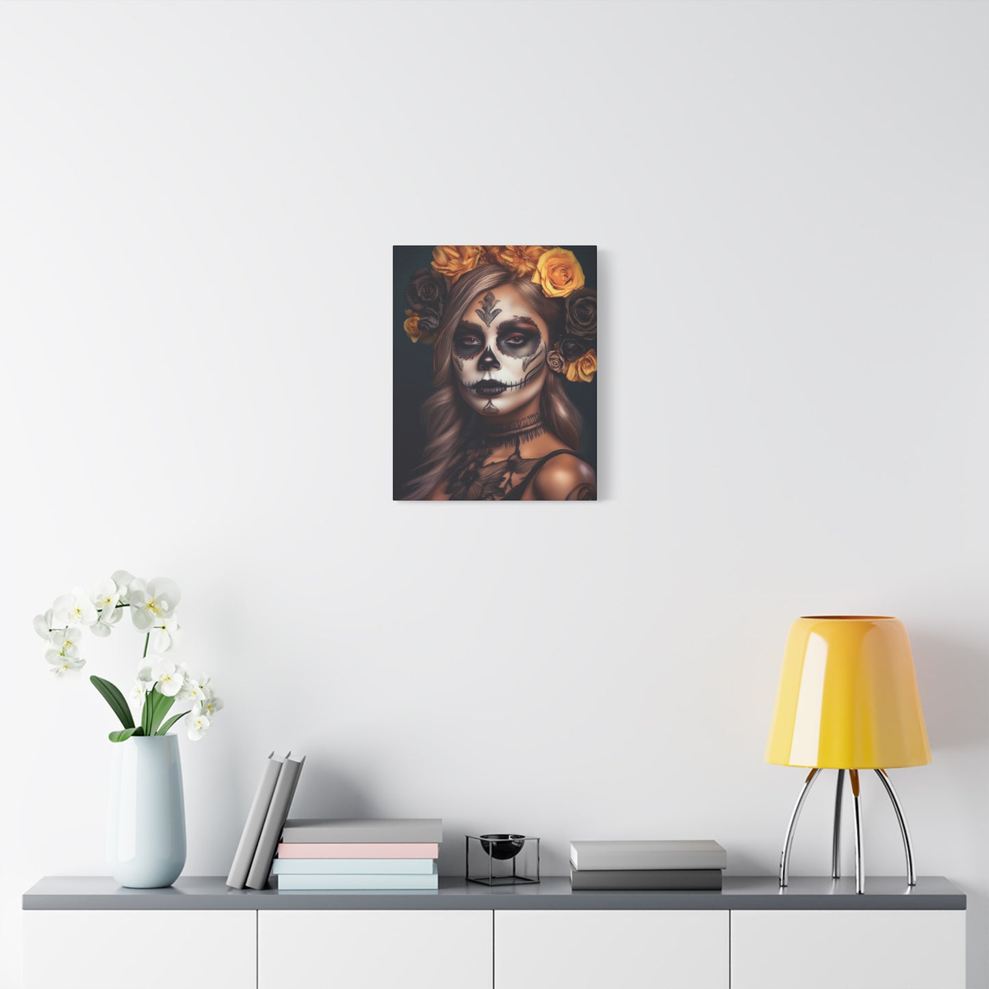 Dia de los Muertos Canvas Art | Day of the Dead - Stretched Matte Wall Decor 004