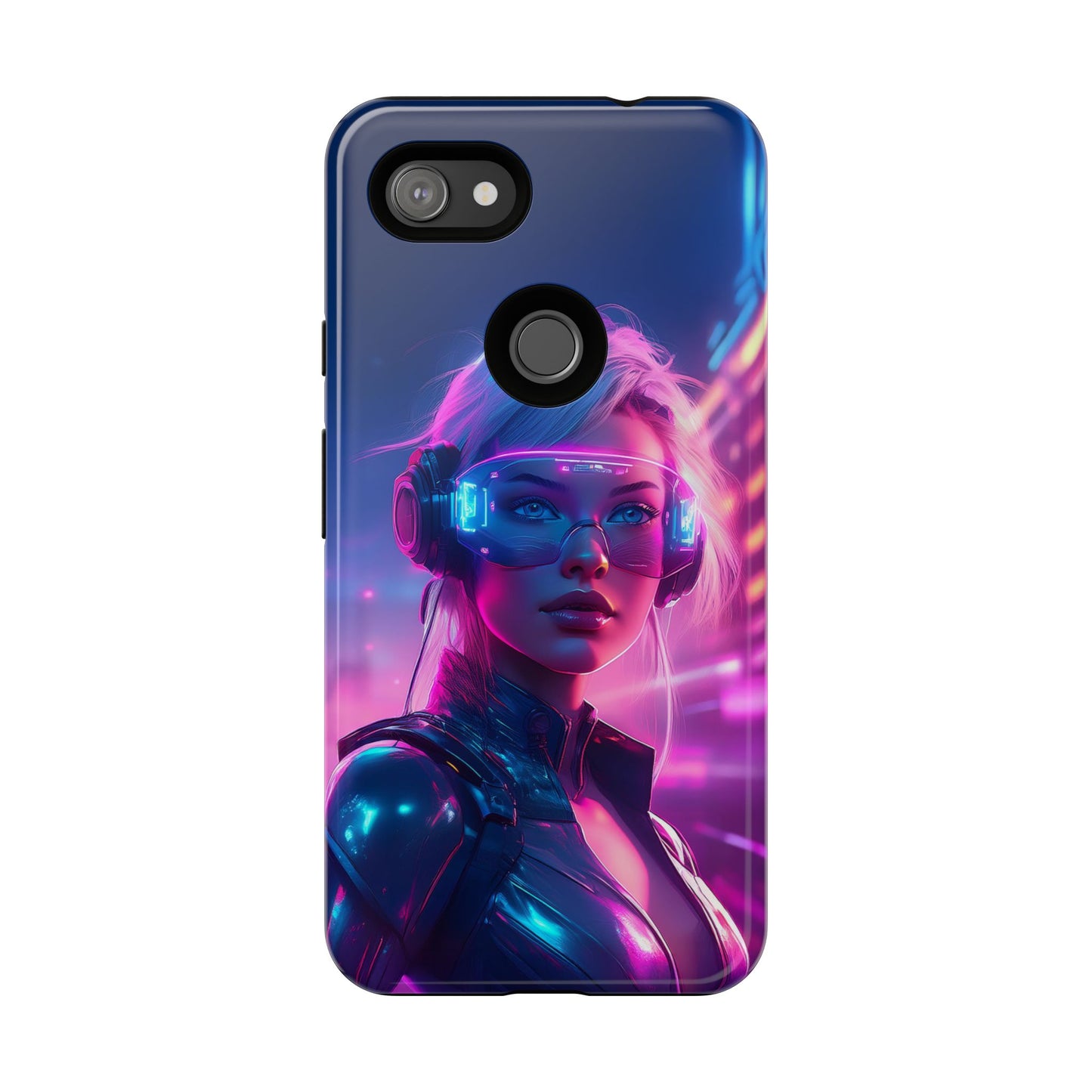 Futuristic Cyberpunk Female Cell Phone Case 029