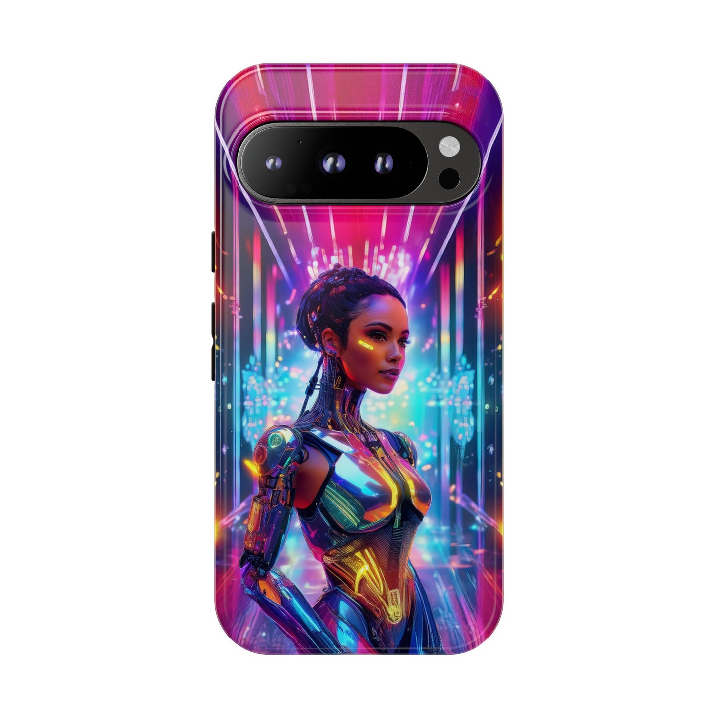 Futuristic Human Android Hybrid Cell Phone Case 006