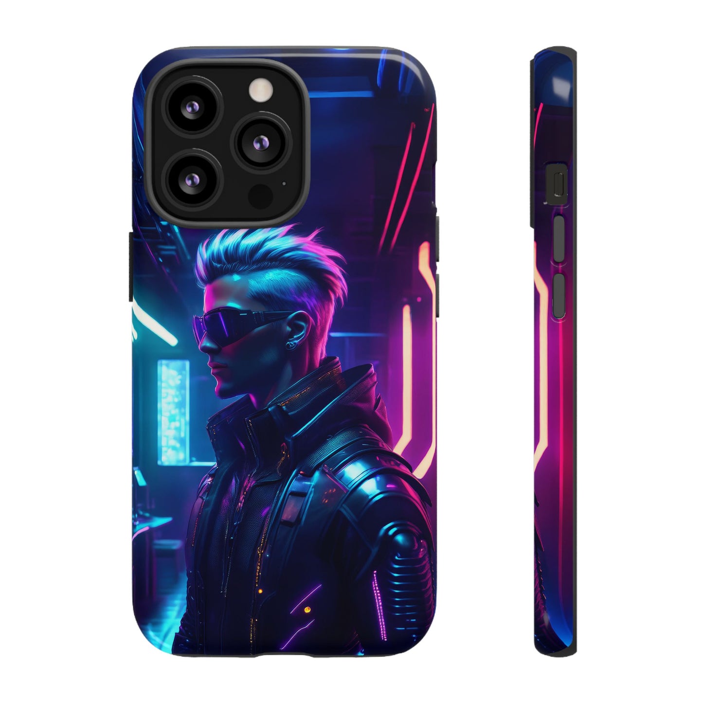 Futuristic Cyberpunk Male Cell Phone Case 002