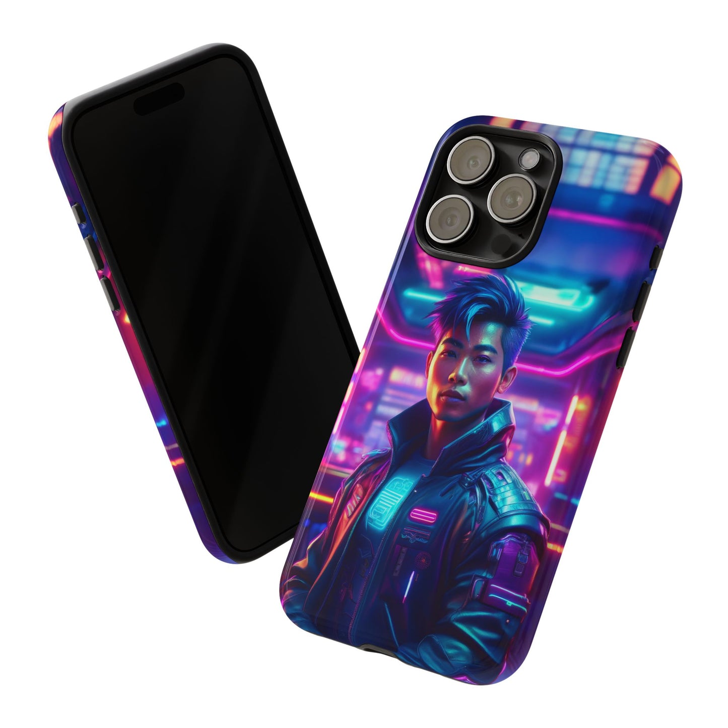 Futuristic Cyberpunk Male Cell Phone Case 012