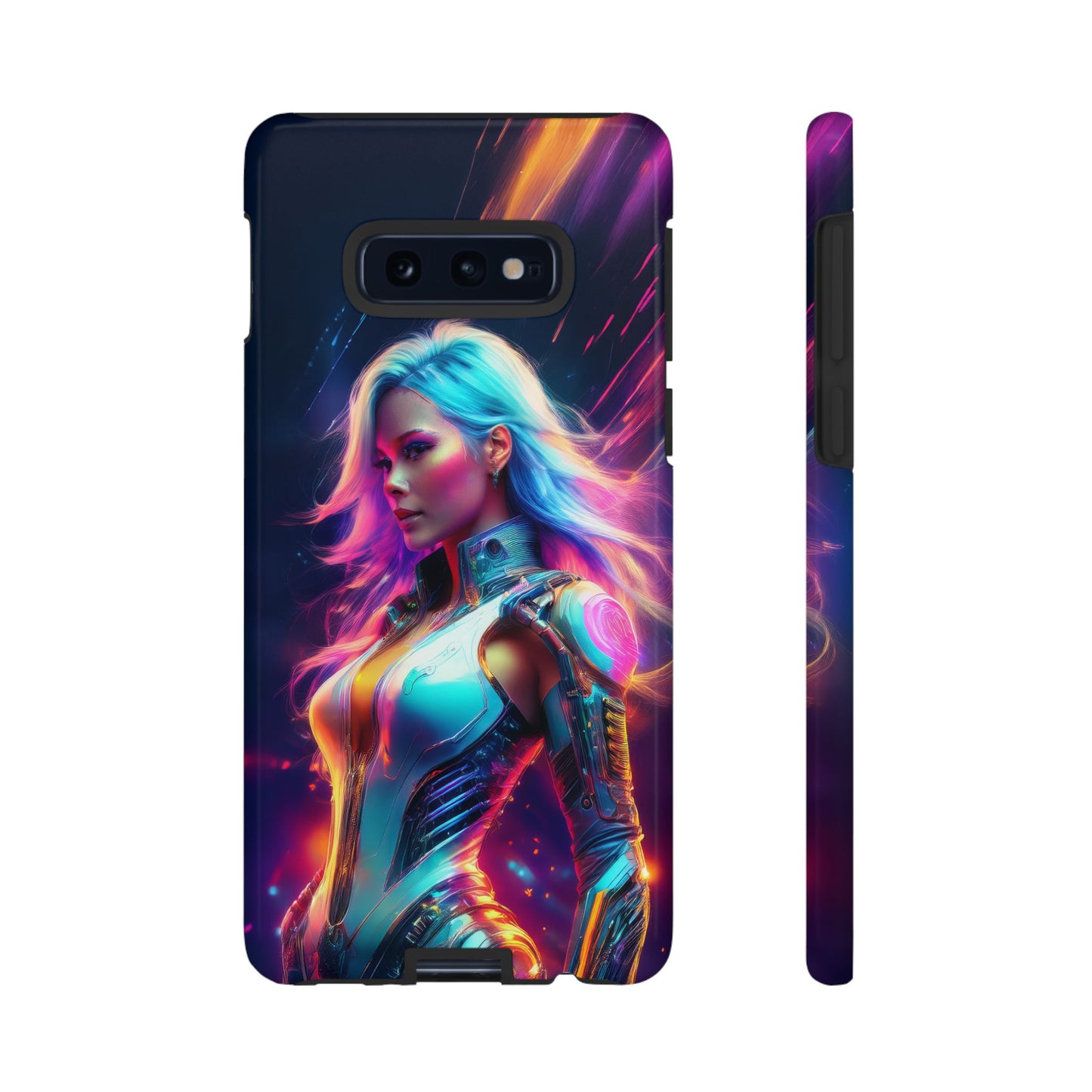 Futuristic Cyberpunk Female Cell Phone Case 012