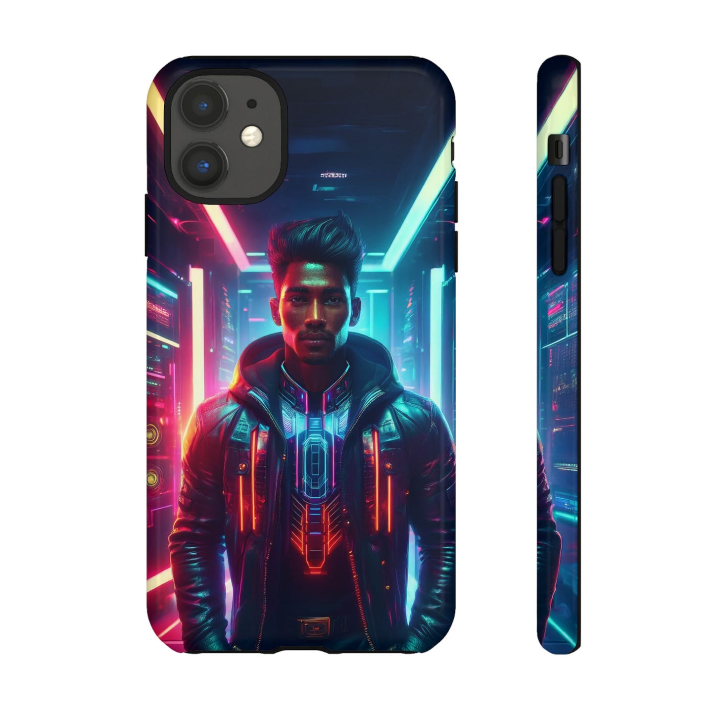 Futuristic Cyberpunk Male Cell Phone Case 001