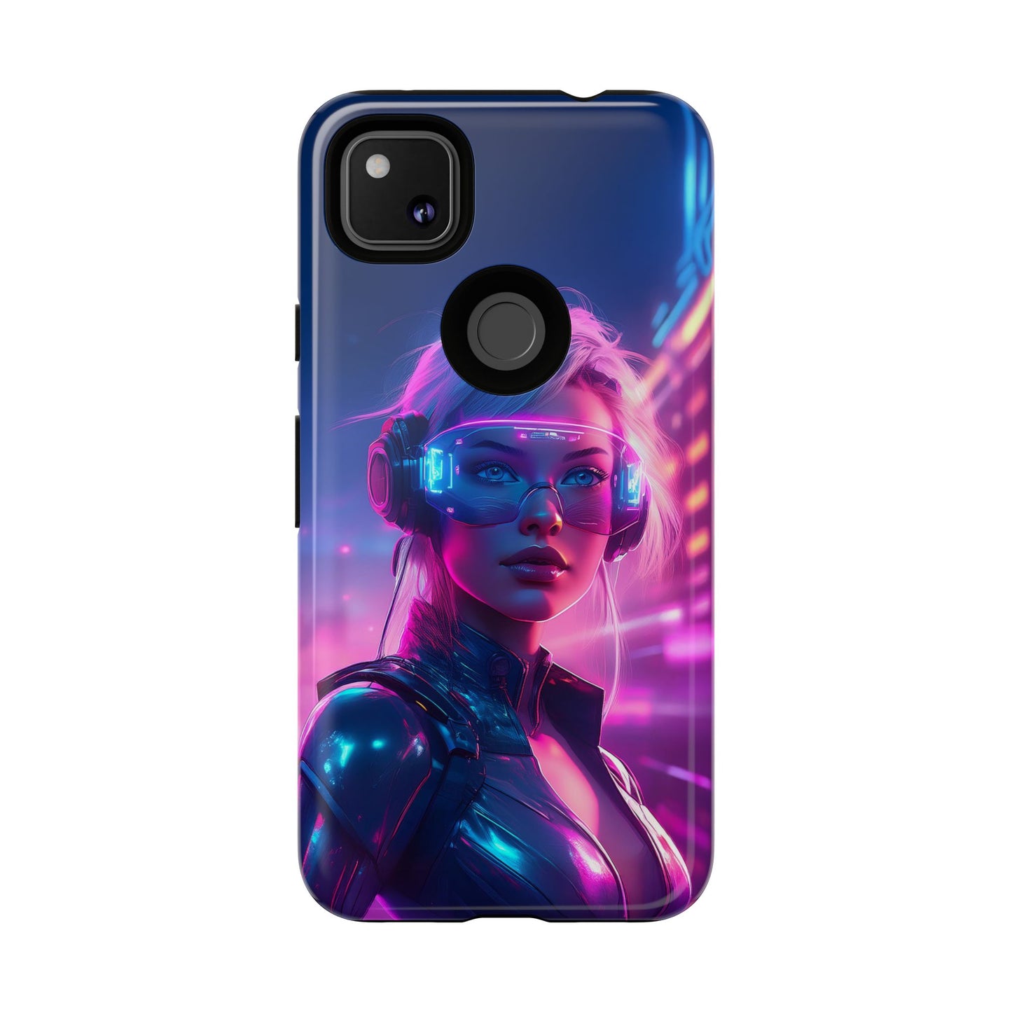 Futuristic Cyberpunk Female Cell Phone Case 029