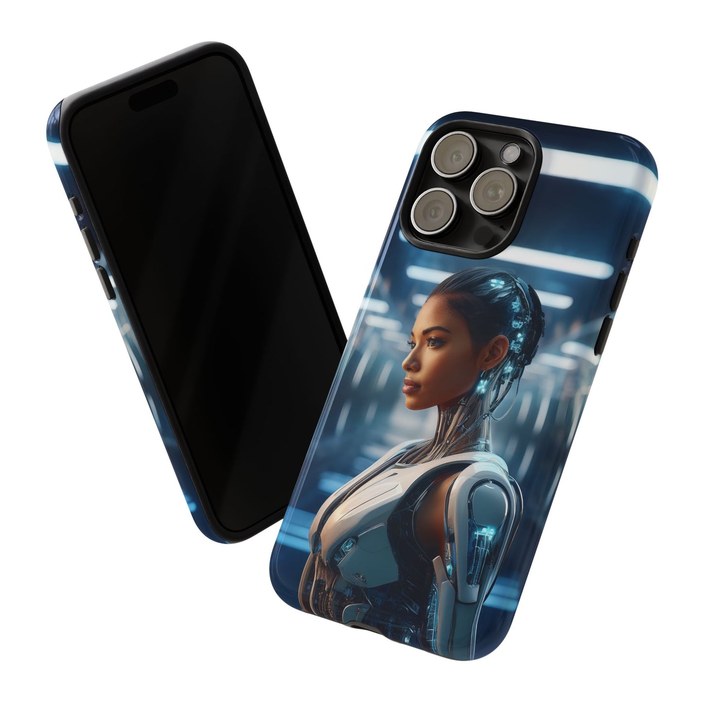 Futuristic Human Android Hybrid Cell Phone Case 002