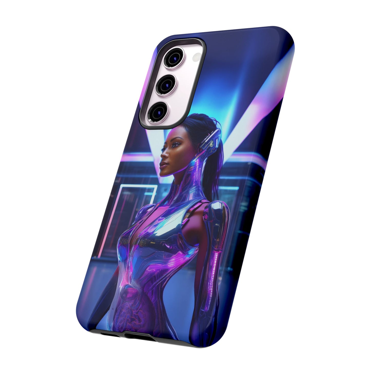 Futuristic Human Android Hybrid Cell Phone Case 017