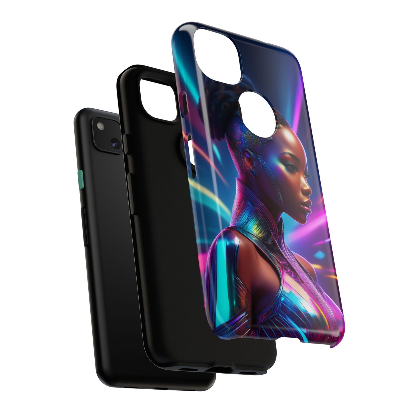 Futuristic Cyberpunk Female Cell Phone Case 014