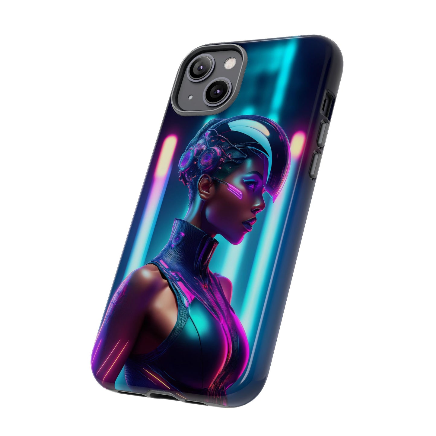 Futuristic Cyberpunk Female Cell Phone Case 021