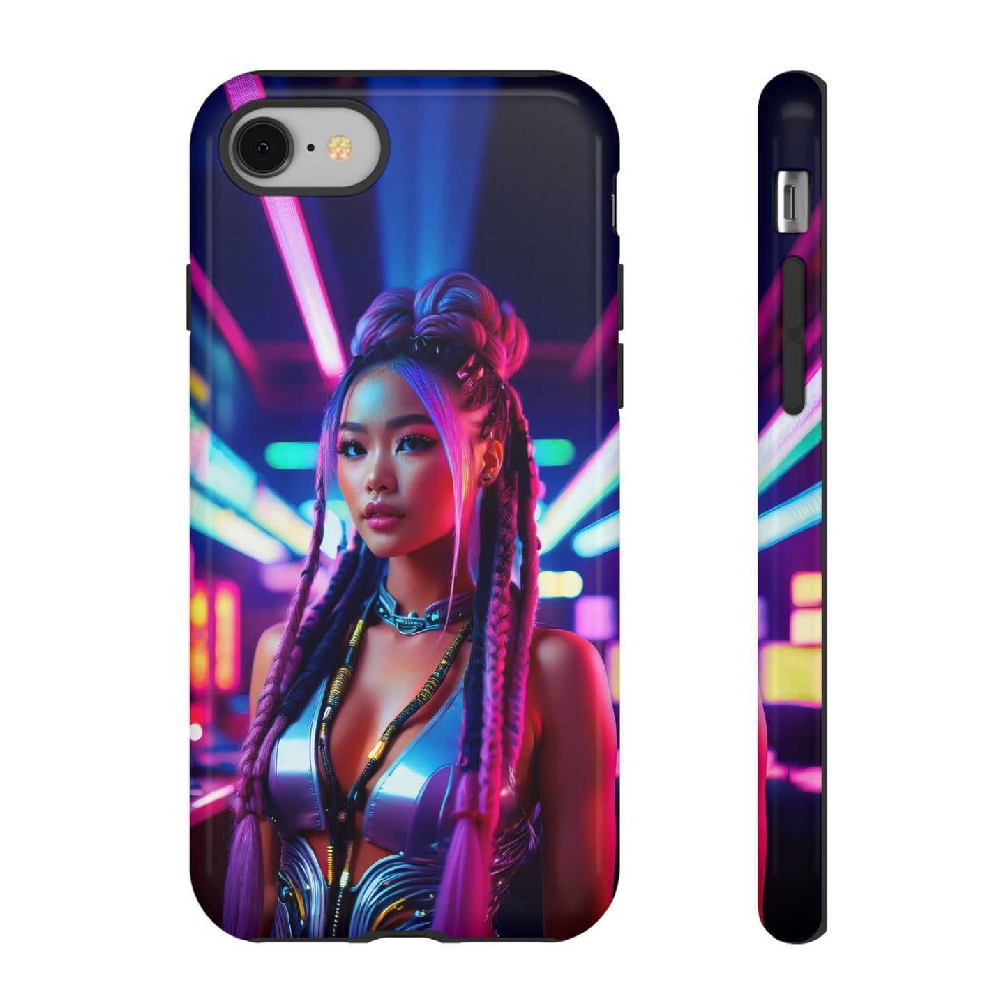 Futuristic Cyberpunk Female Cell Phone Case 008