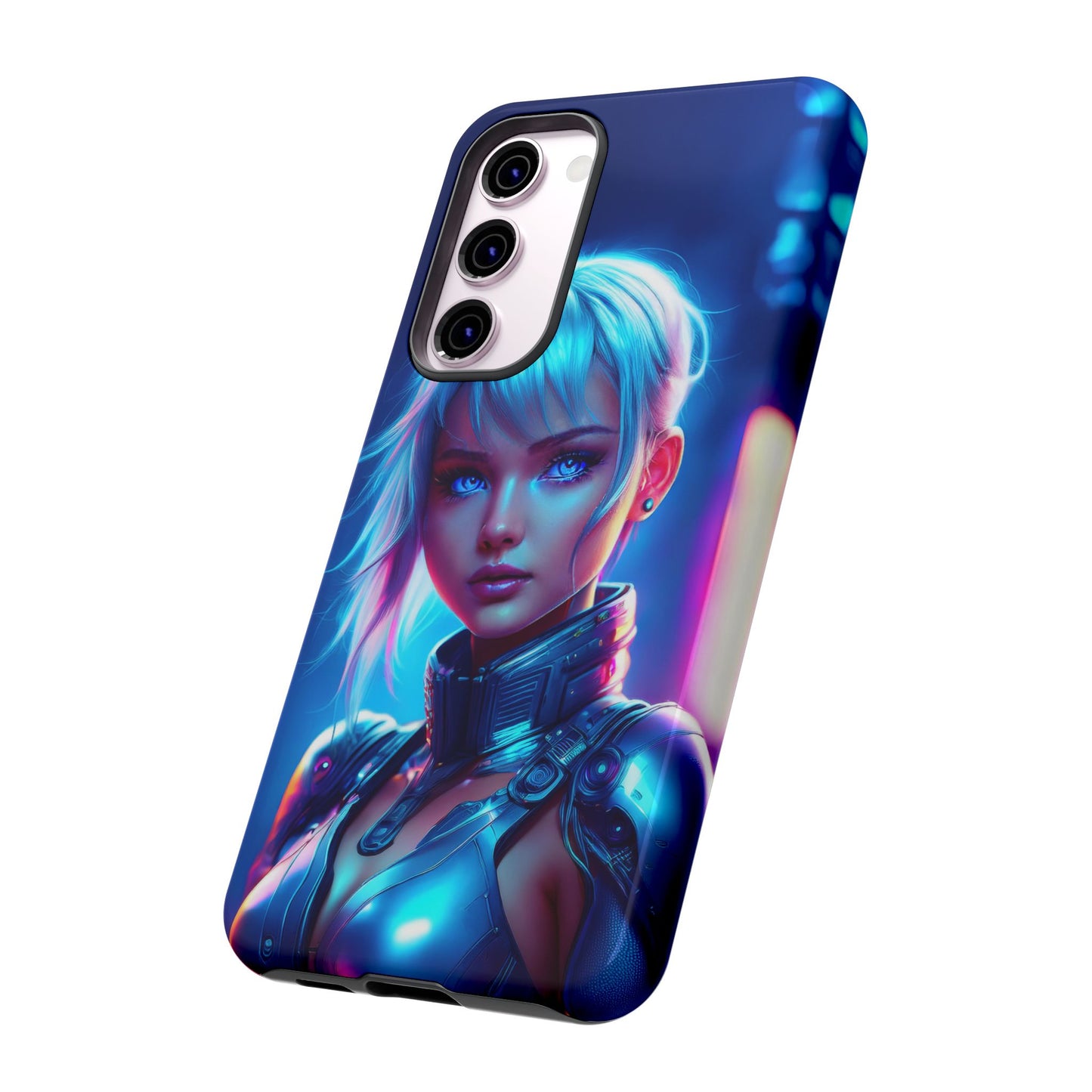 Futuristic Cyberpunk Female Cell Phone Case 013