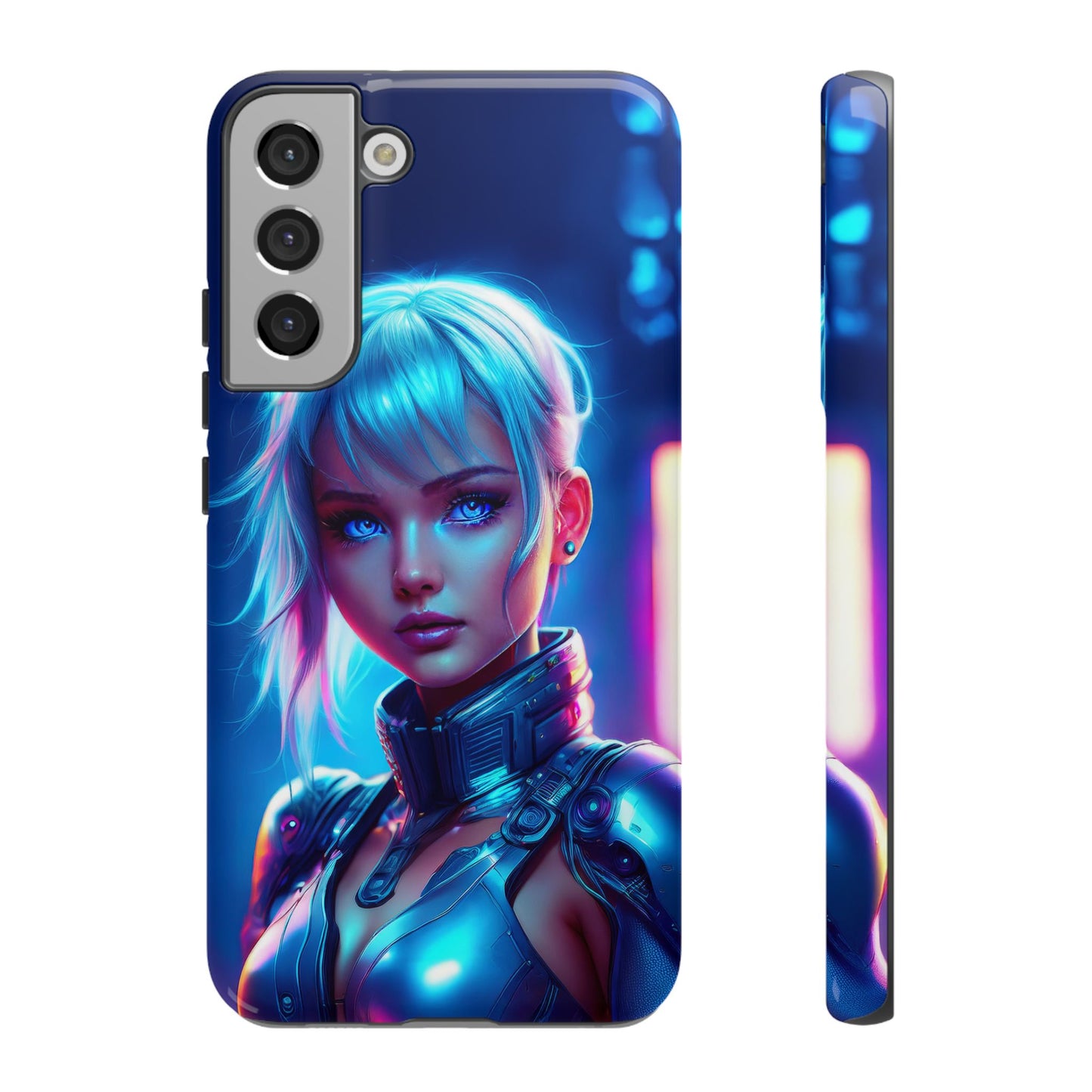 Futuristic Cyberpunk Female Cell Phone Case 013